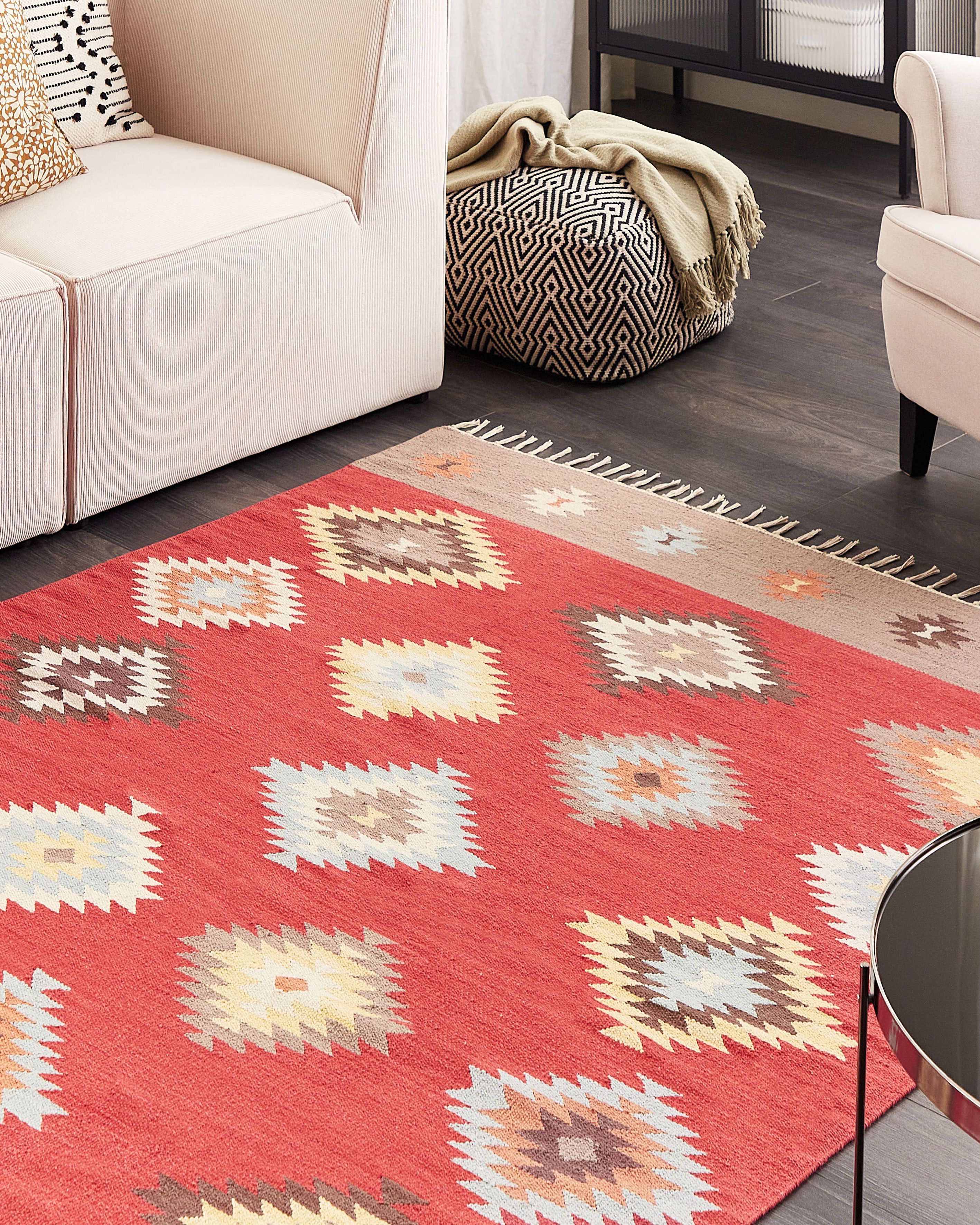 Rug LORUT Multicolour 160 x 230 cm Cotton Kilim