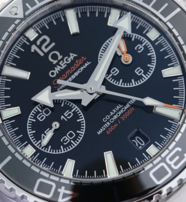 Replica Omega Planet Ocean Master Chronometer OMF Black LiquidMetal SS Bracelet A9900 - Elite Watch Atelier