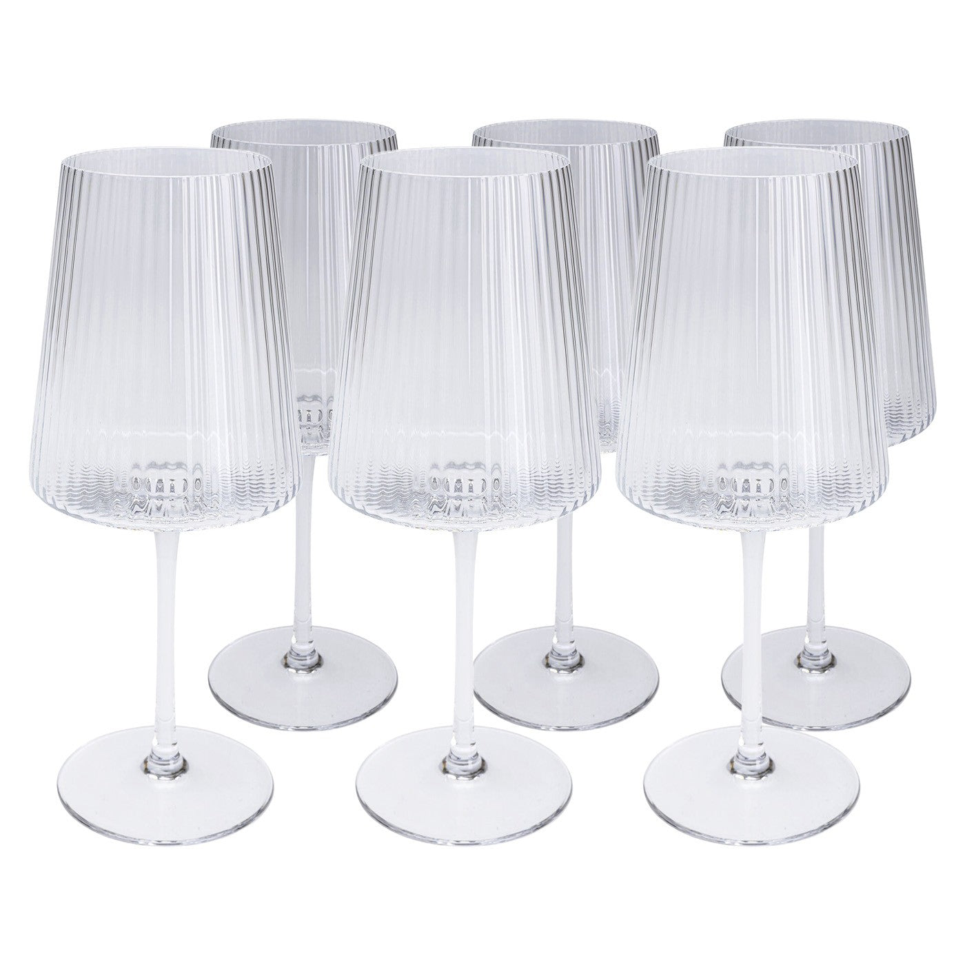 Wijnglazen Riffle (6 set) Kare Design