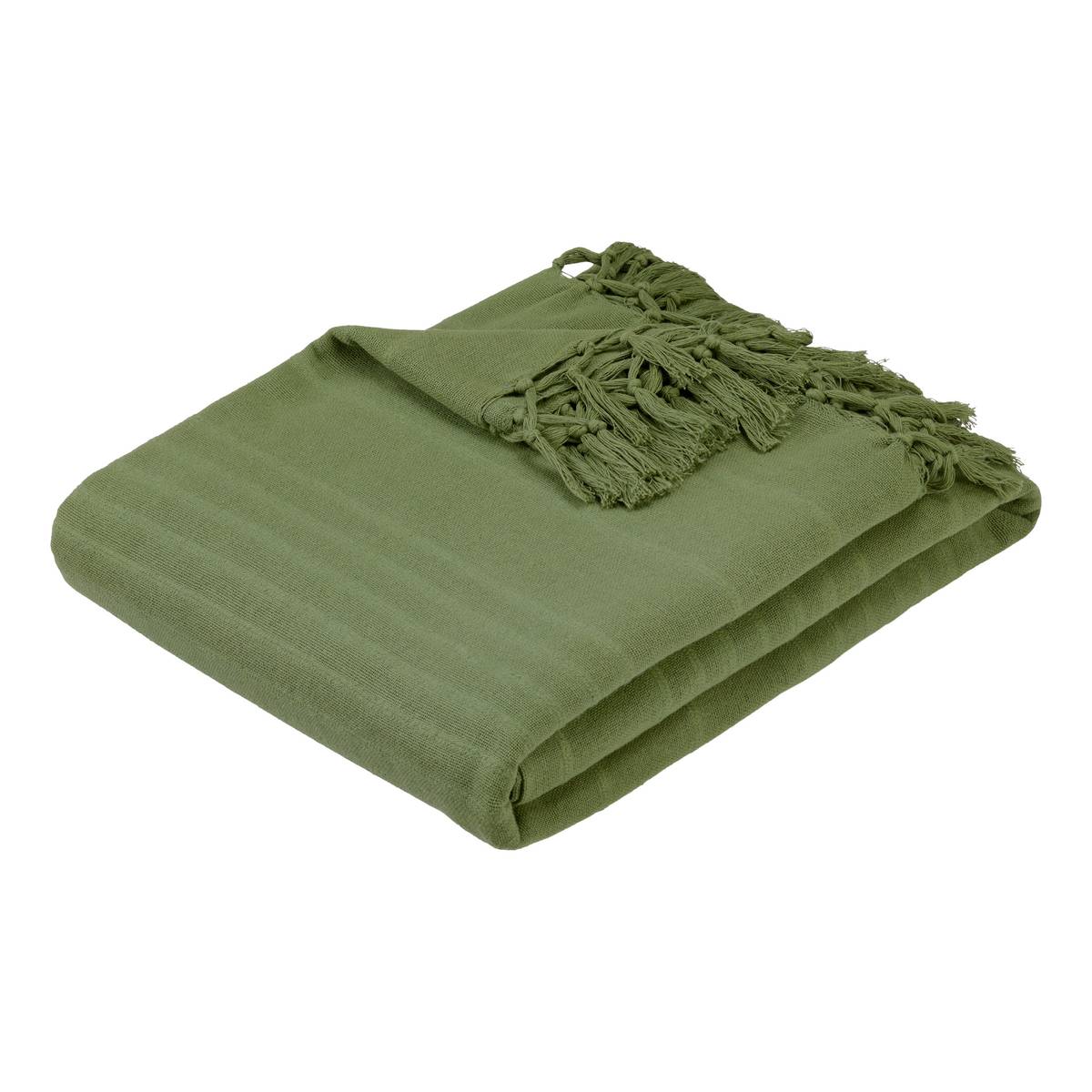 Bed Throw "Anjali" Khaki green, 220x160 cm