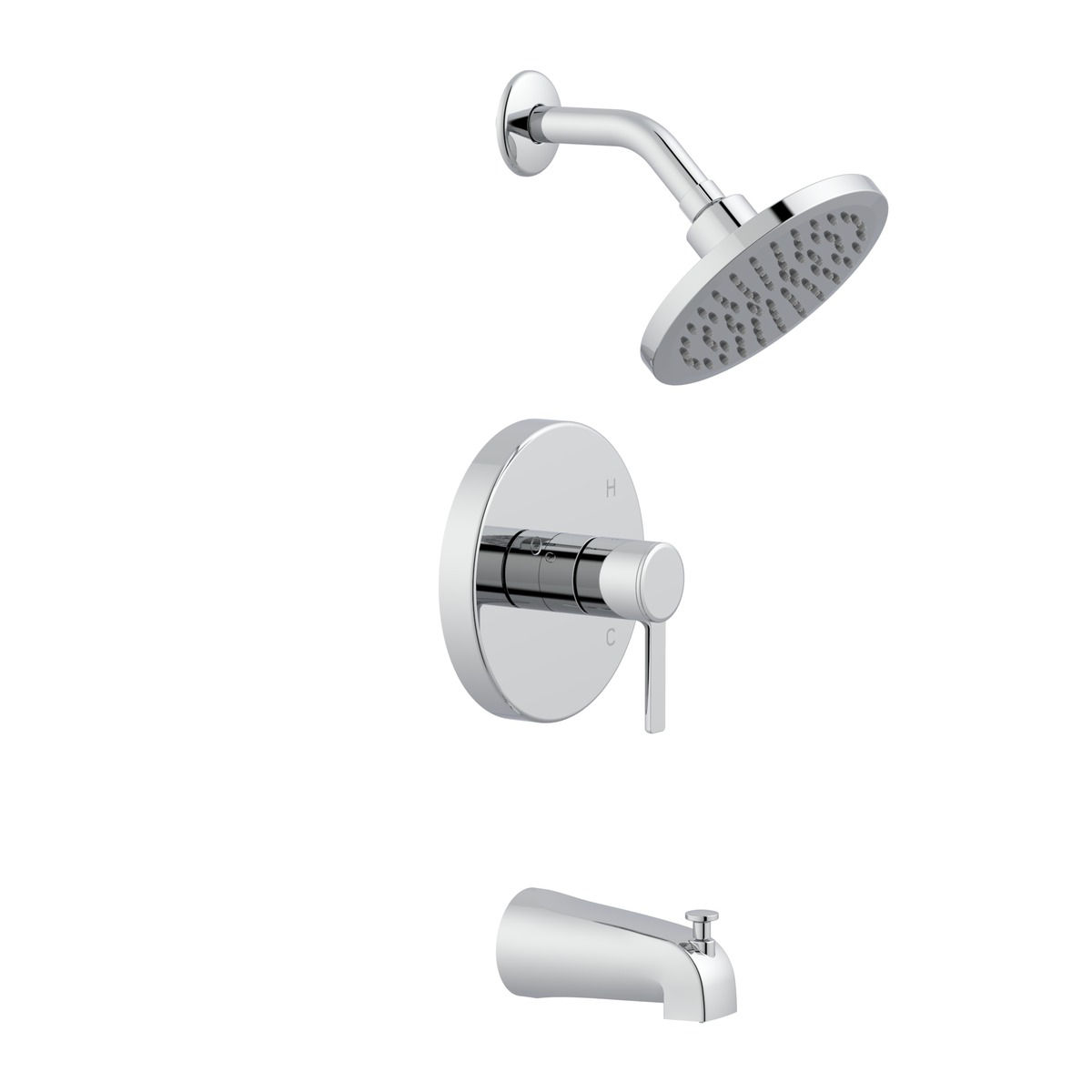 Home Impressions Chrome Single-Handle Lever Tub & Shower Faucet