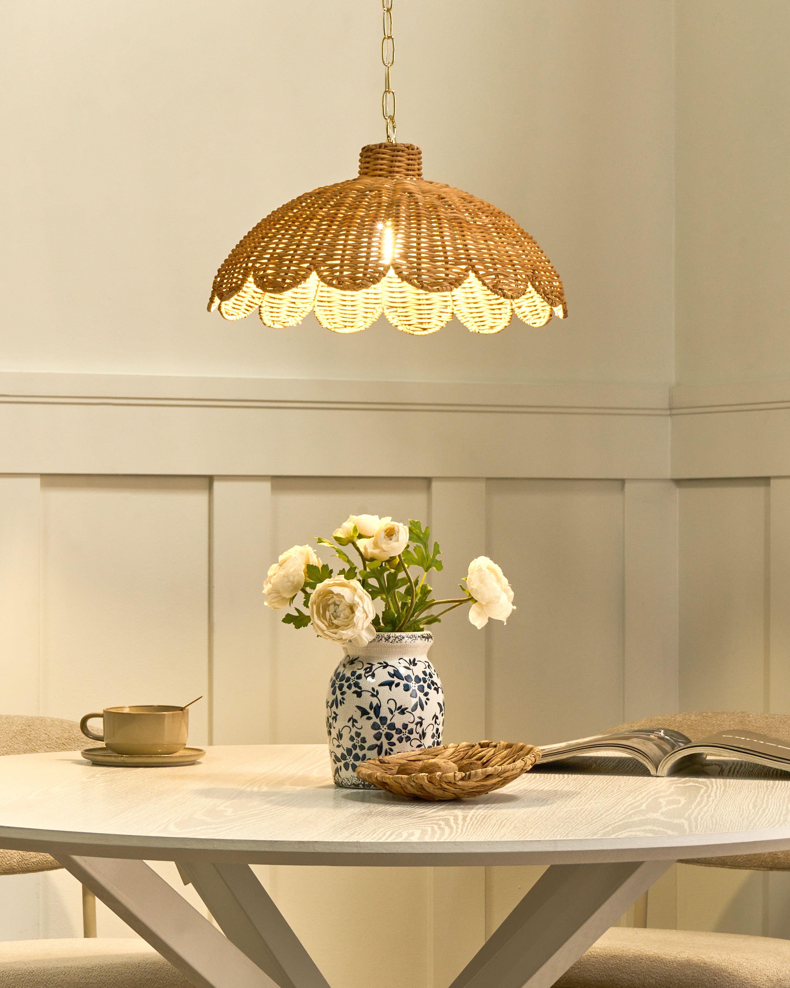 Pendant Lamp KUKULE Rattan Natural