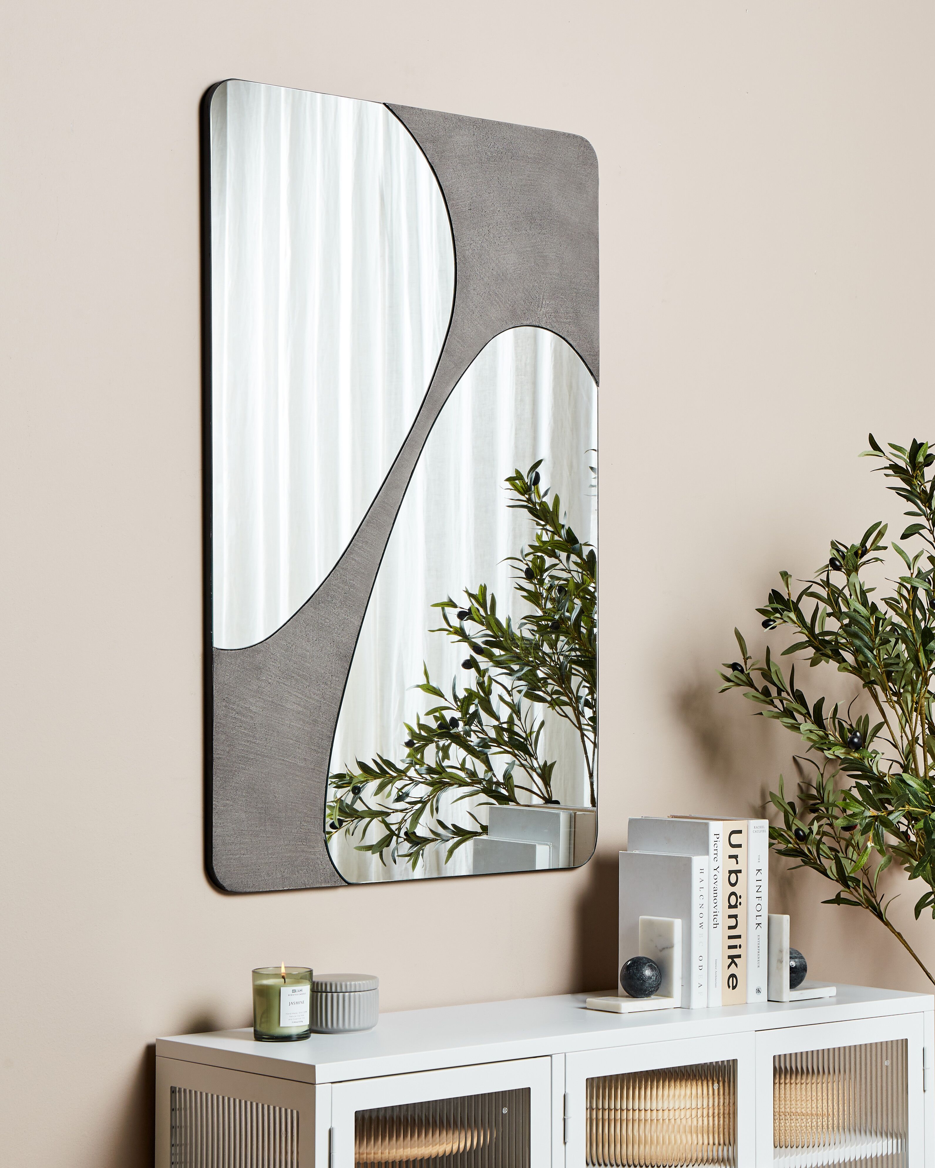 Wall Mirror ORMES 70 cm 110 cm Grey