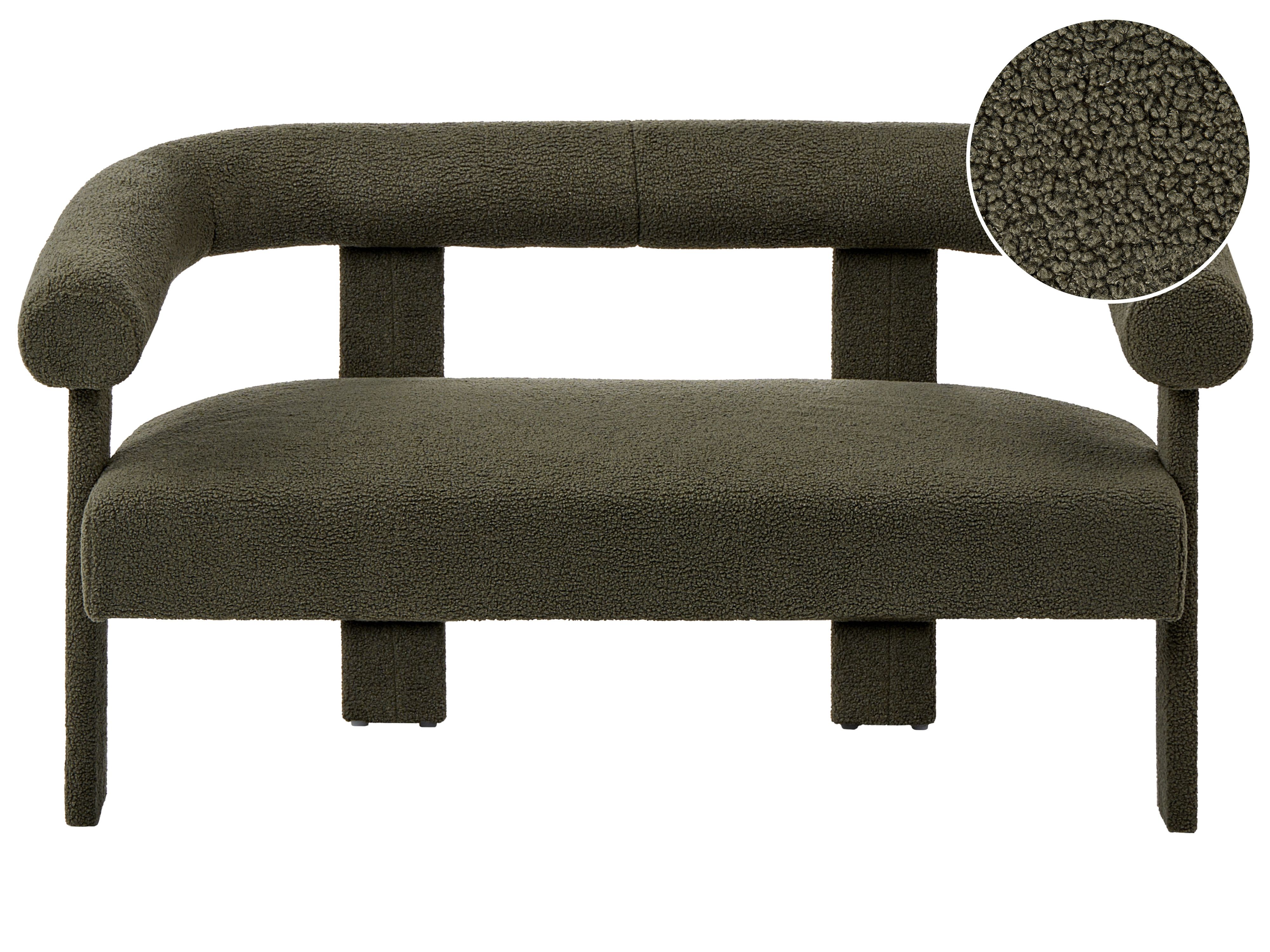 Sofa 2 Seater ILBRO Boucle Dark Green