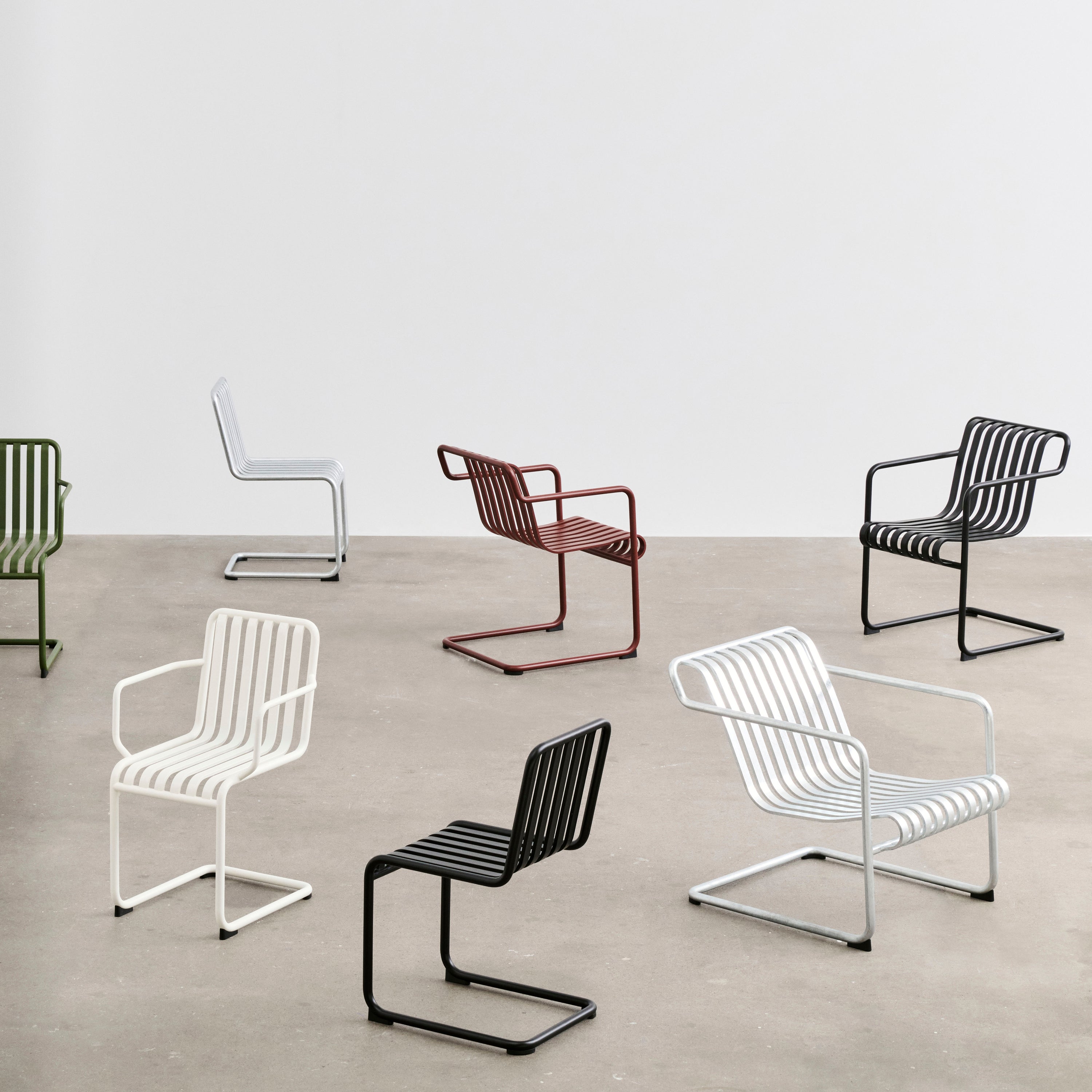 HAY Palissade Cantilever Lounge Chair Low - Sky grey