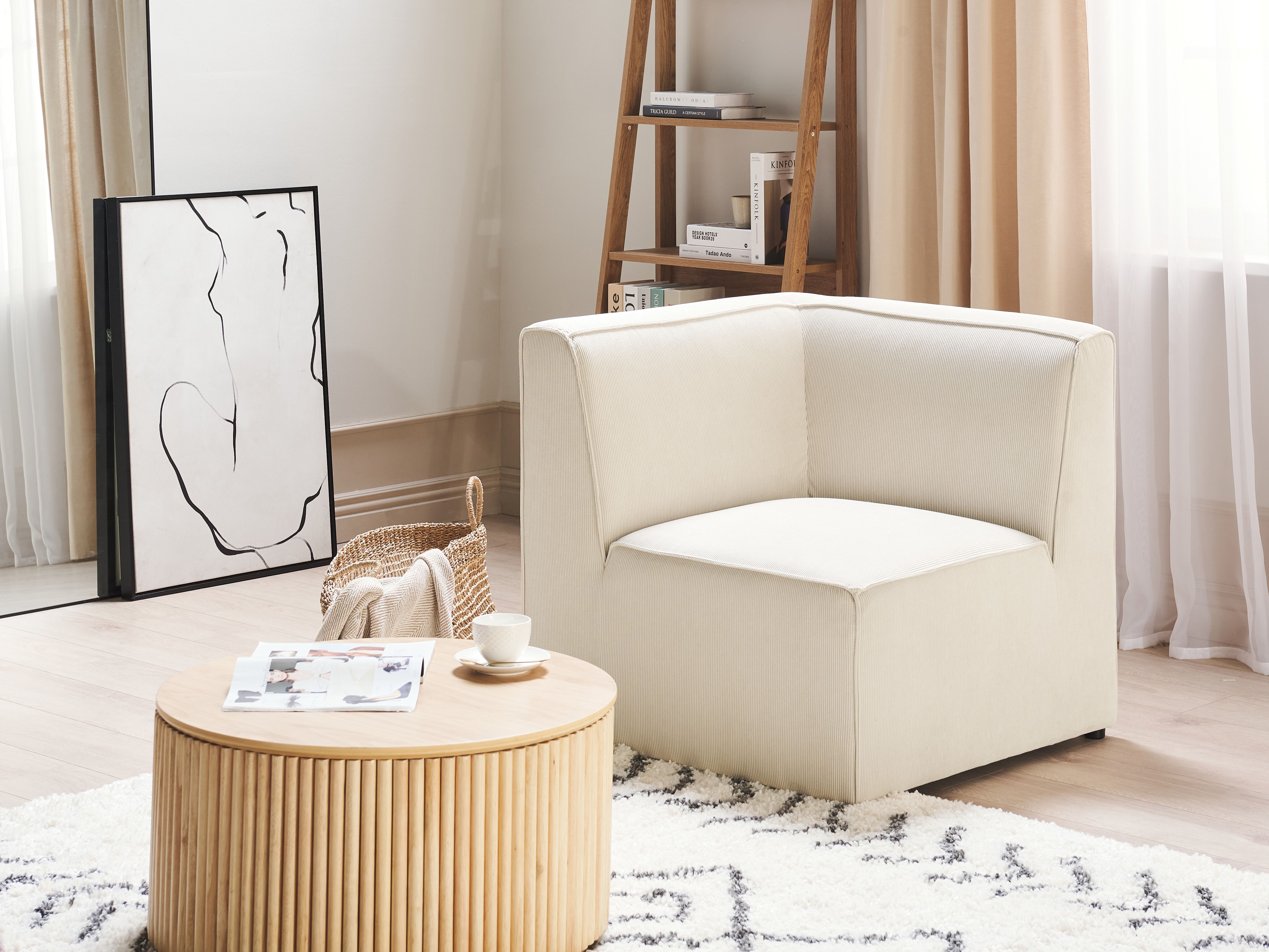 Corner Seat LEMVIG Corduroy Light Beige