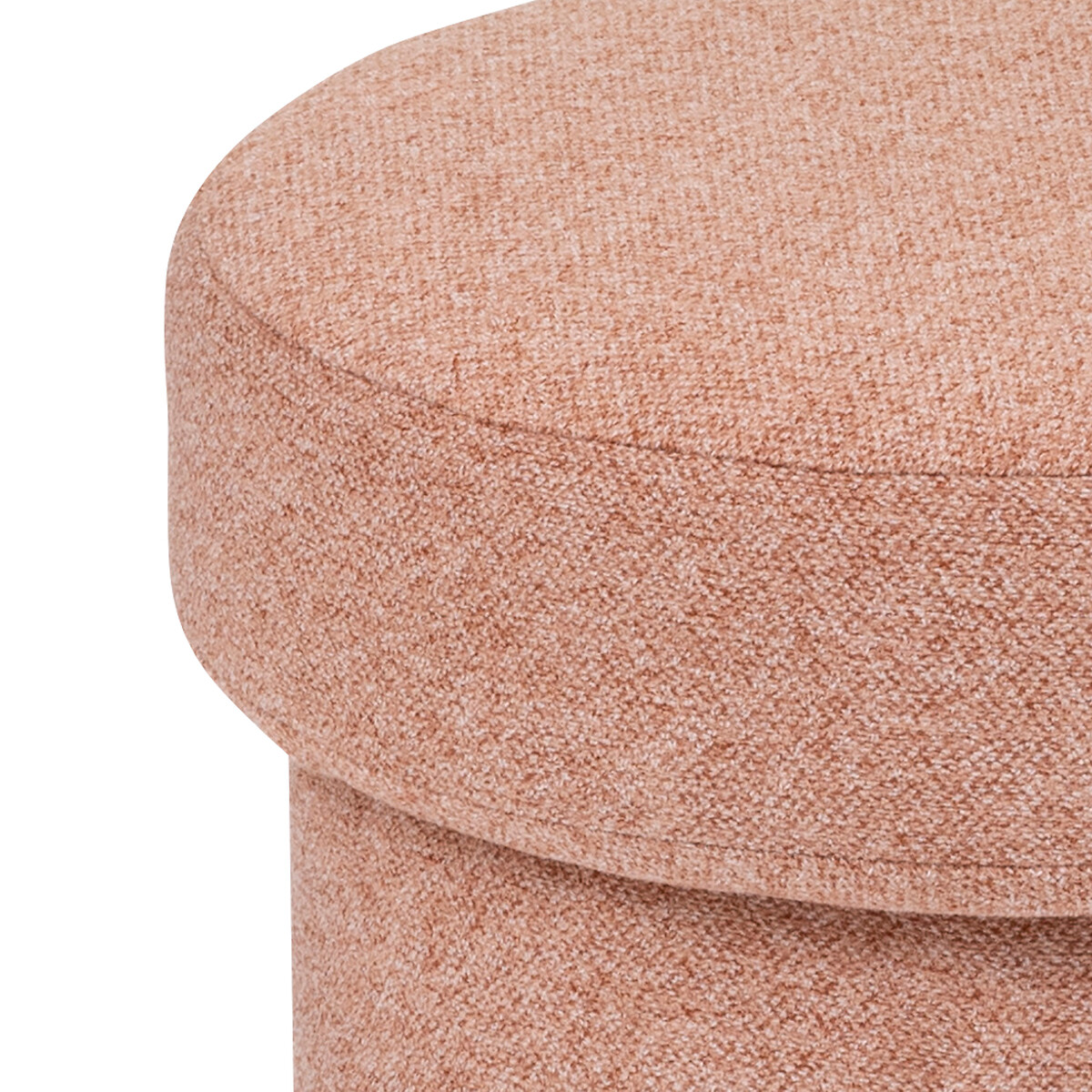 "Kita" pouffe Fabric, Terracotta pink