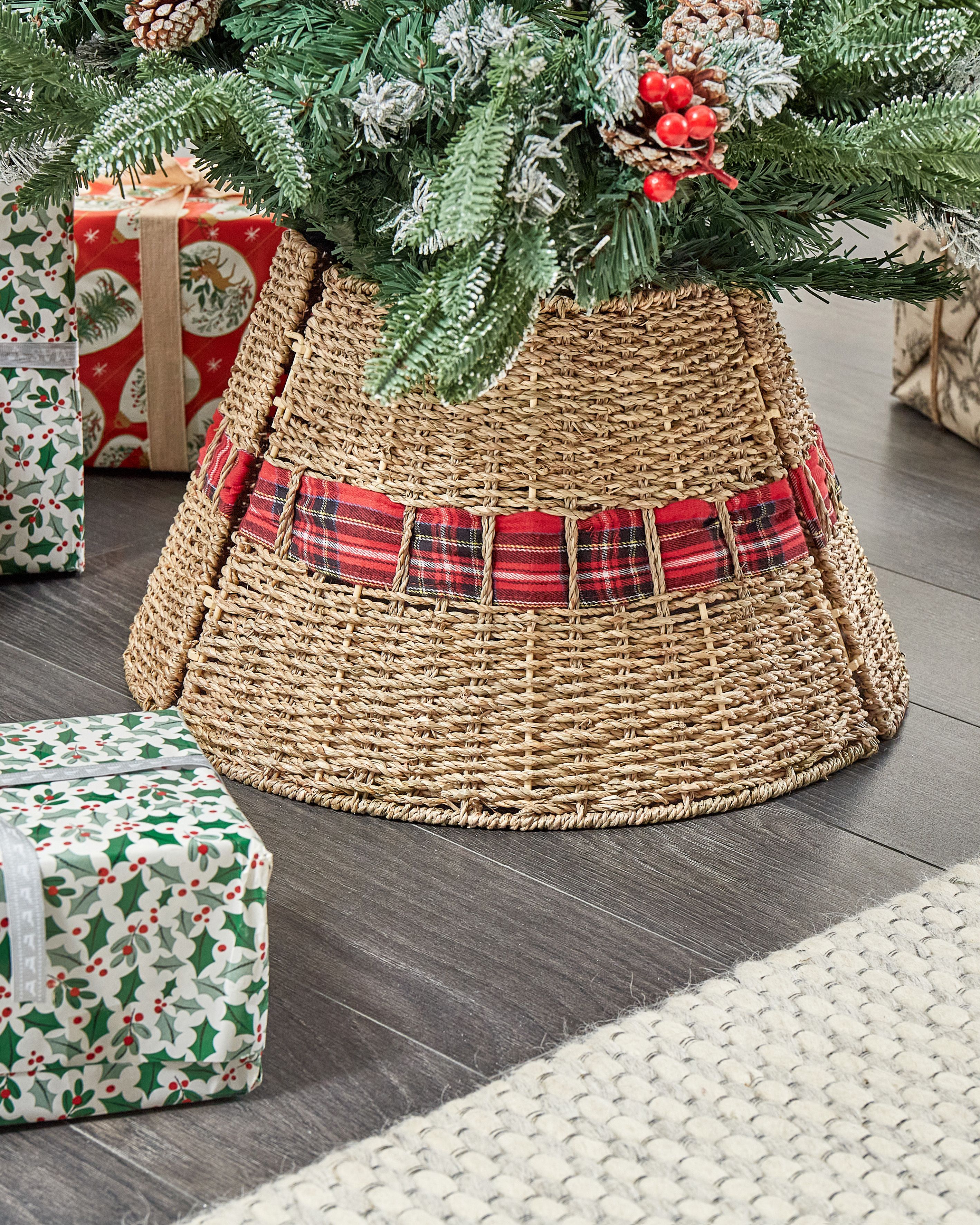 Christmas Tree Collar MARCHE Seagrass Natural 45 cm