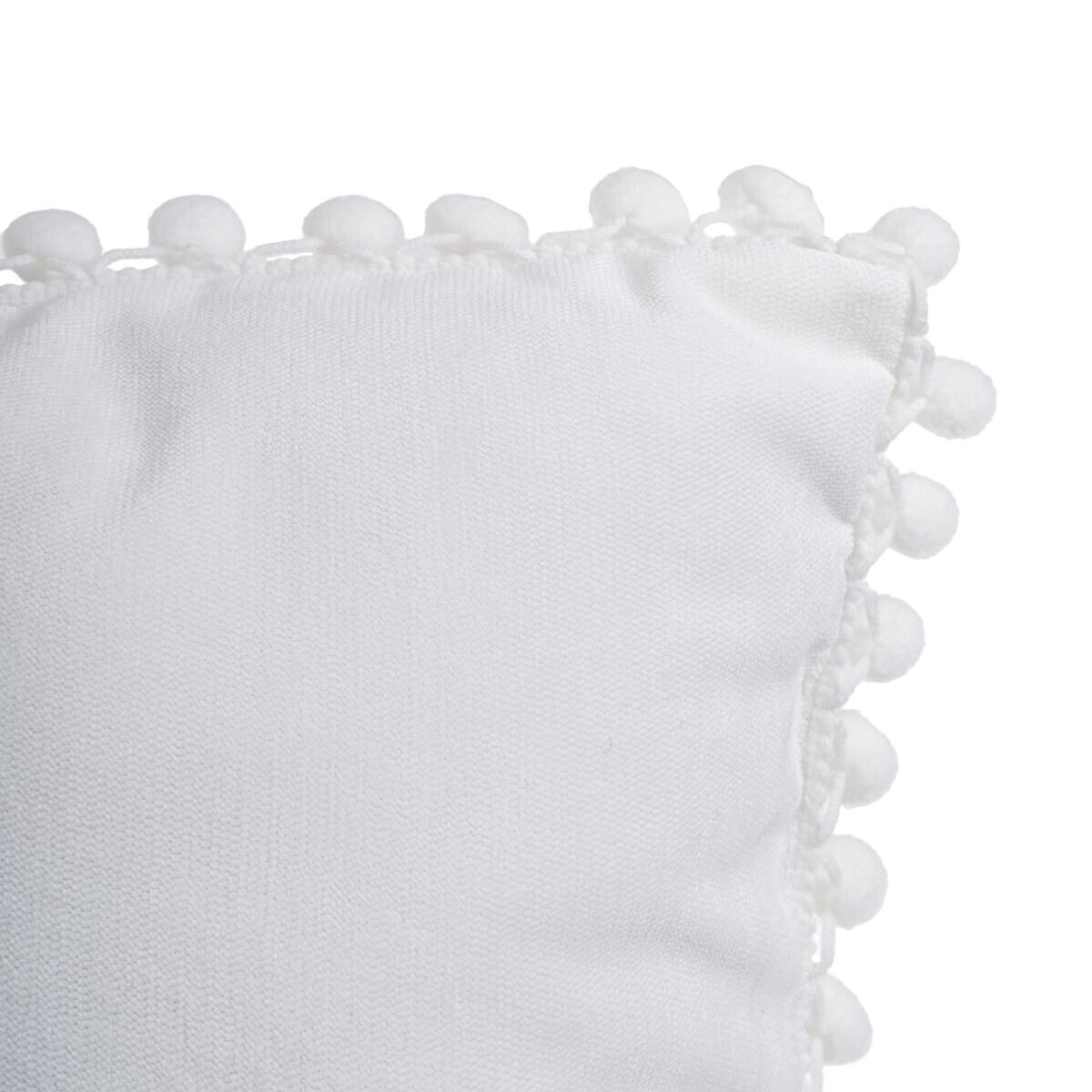 Cushion with tassels Ivory white, 40x40 cm