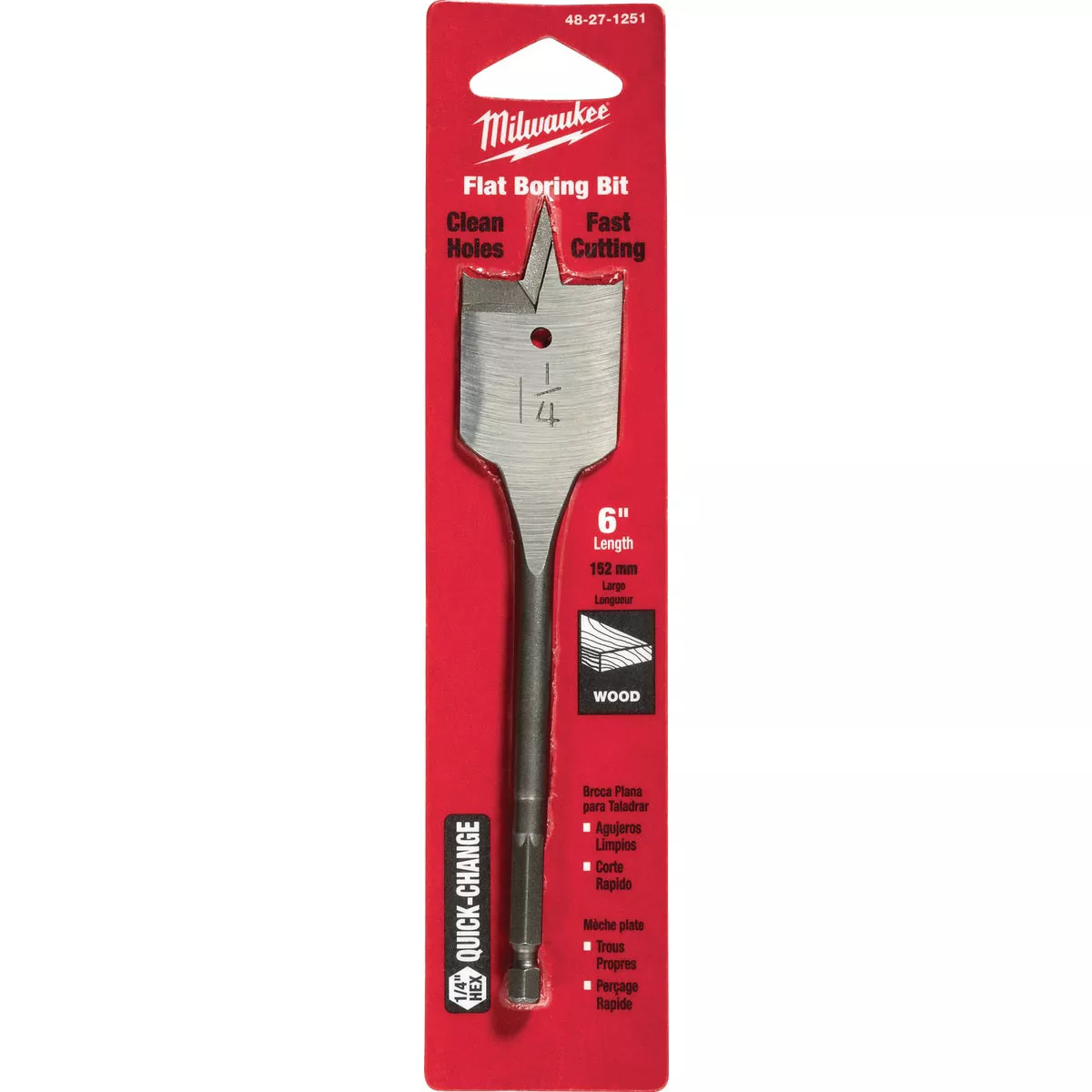 Milwaukee 1-1/4 In. x 6 In. Spade Bit