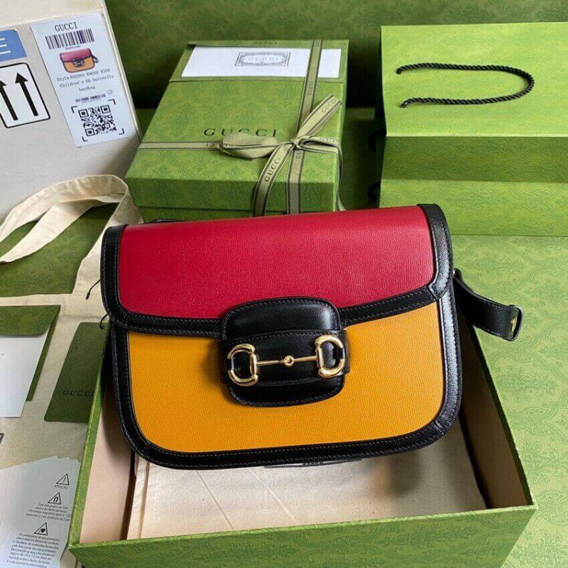Replica Gucci Horsebit 1955 Small Bag 602204 In Brick/Sand Leather1:1High-quality replica