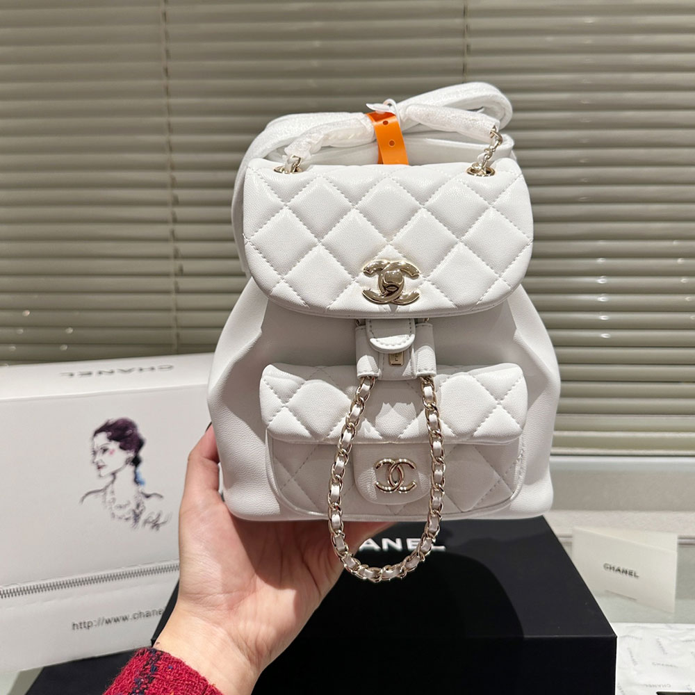 Chanel  Duma A Plaid Backpack  Bag1:1High-quality replica