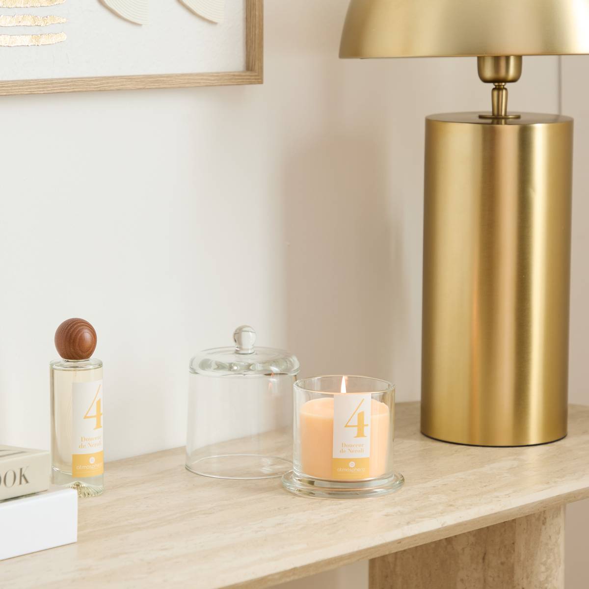 Scented Candle "Numia" Floral Scent, Neroli, 240g