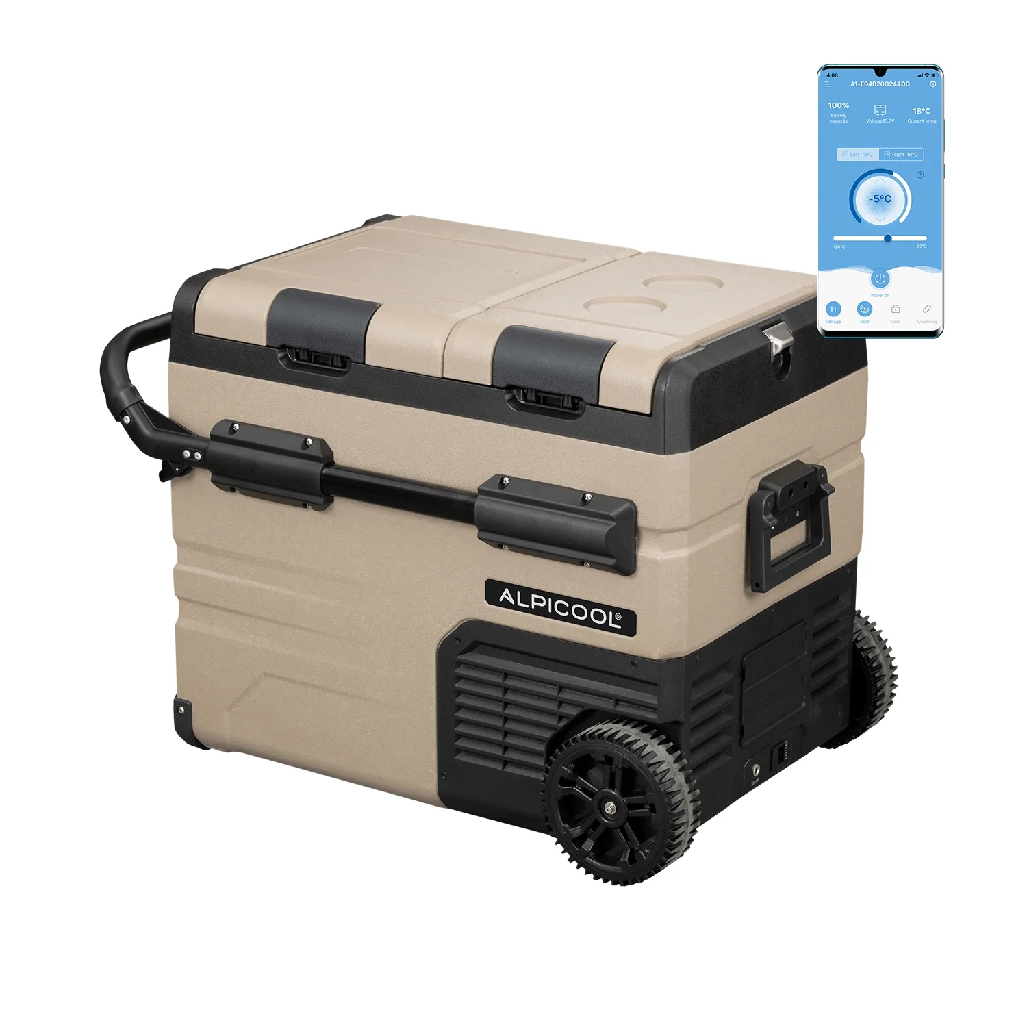 Alpicool TA35 Portable Refrigerator 37 Quart(35 Liter) Dual Temperature Control Fridge Mini Freezer for Travel,Camping,Fishing, Outdoor -12/24V DC - Image 31