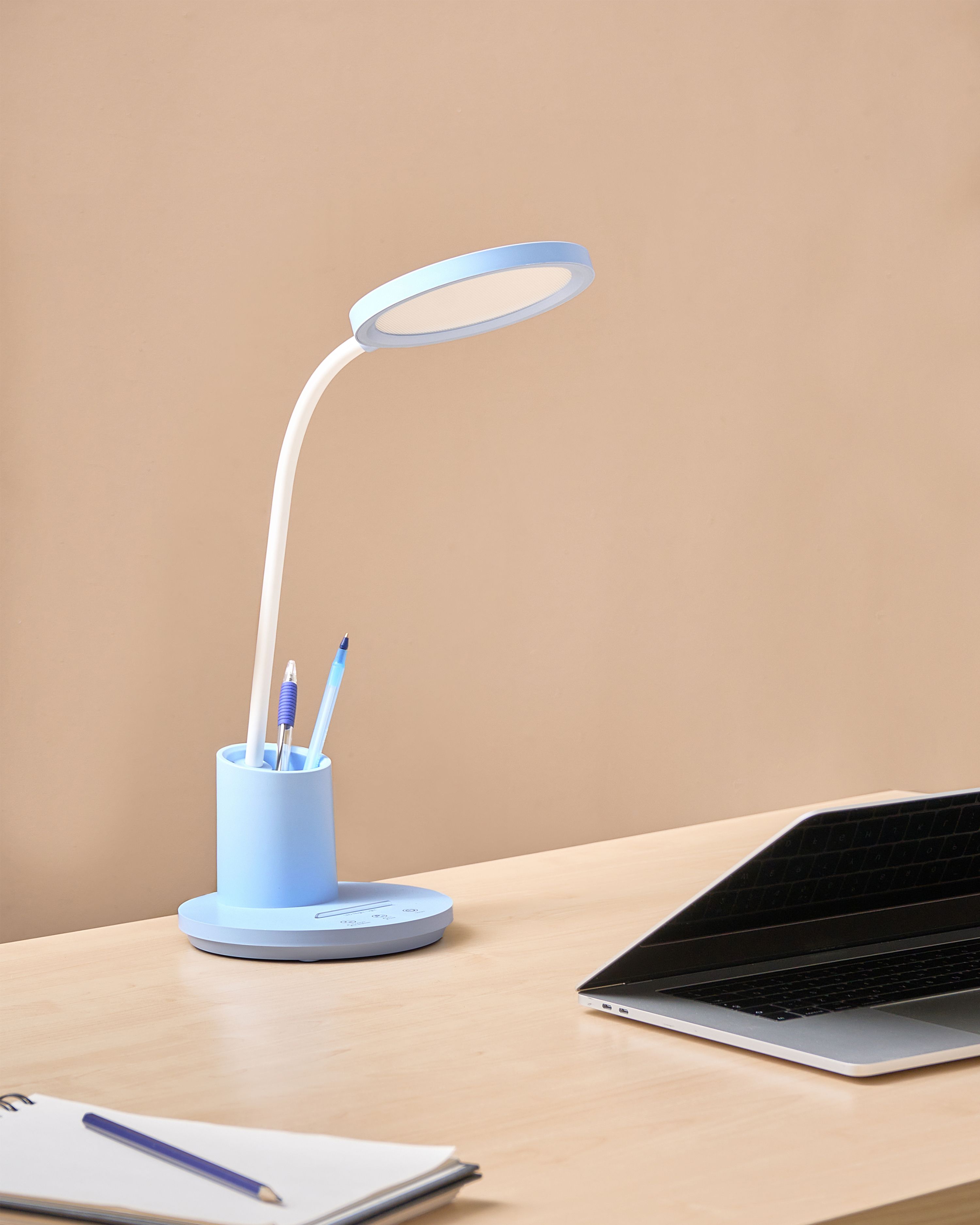 LED Desk Lamp VELA with Dimmer Blue