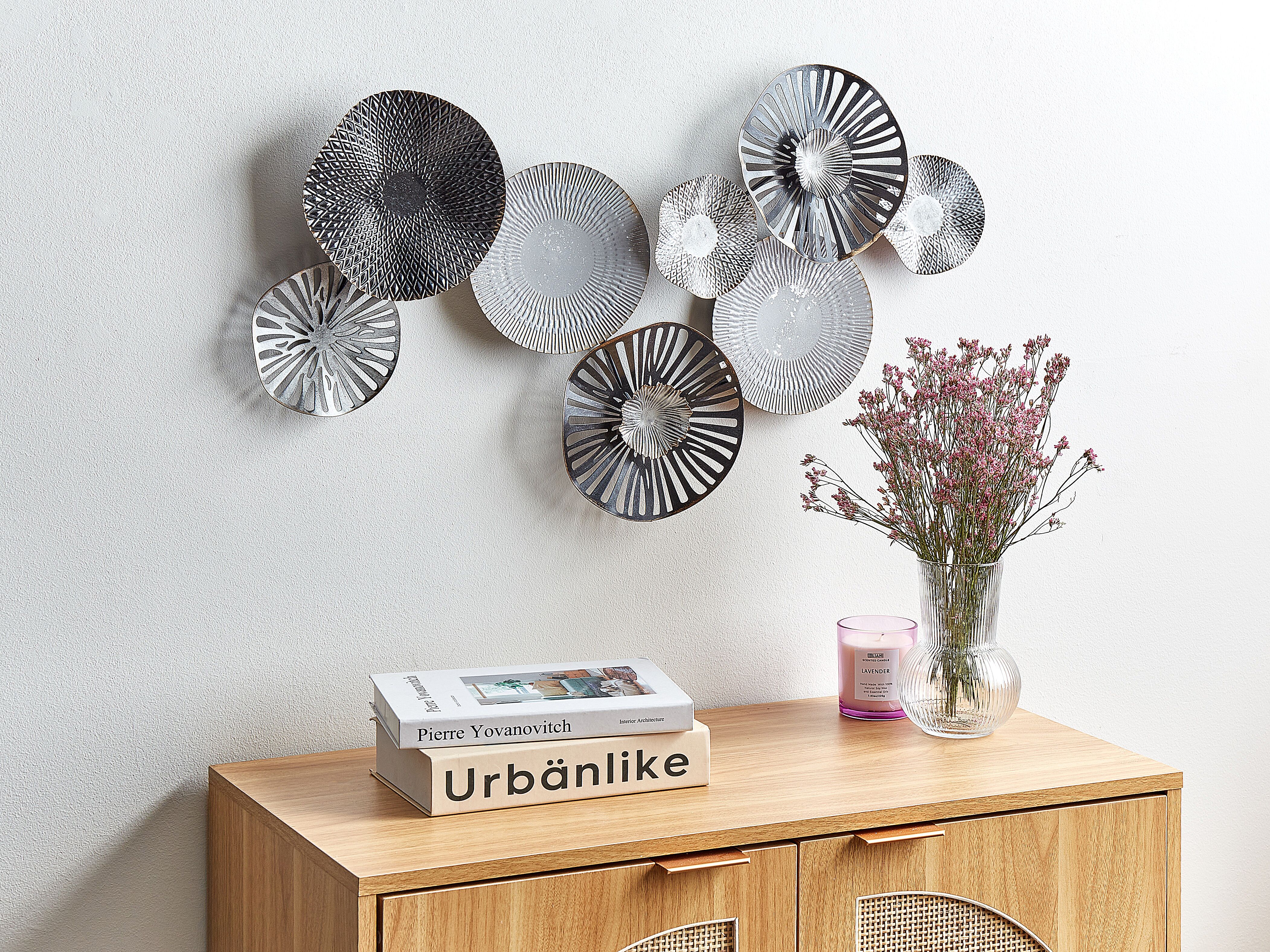 Wall Decor TENNESSINE Metal 49 cm Black