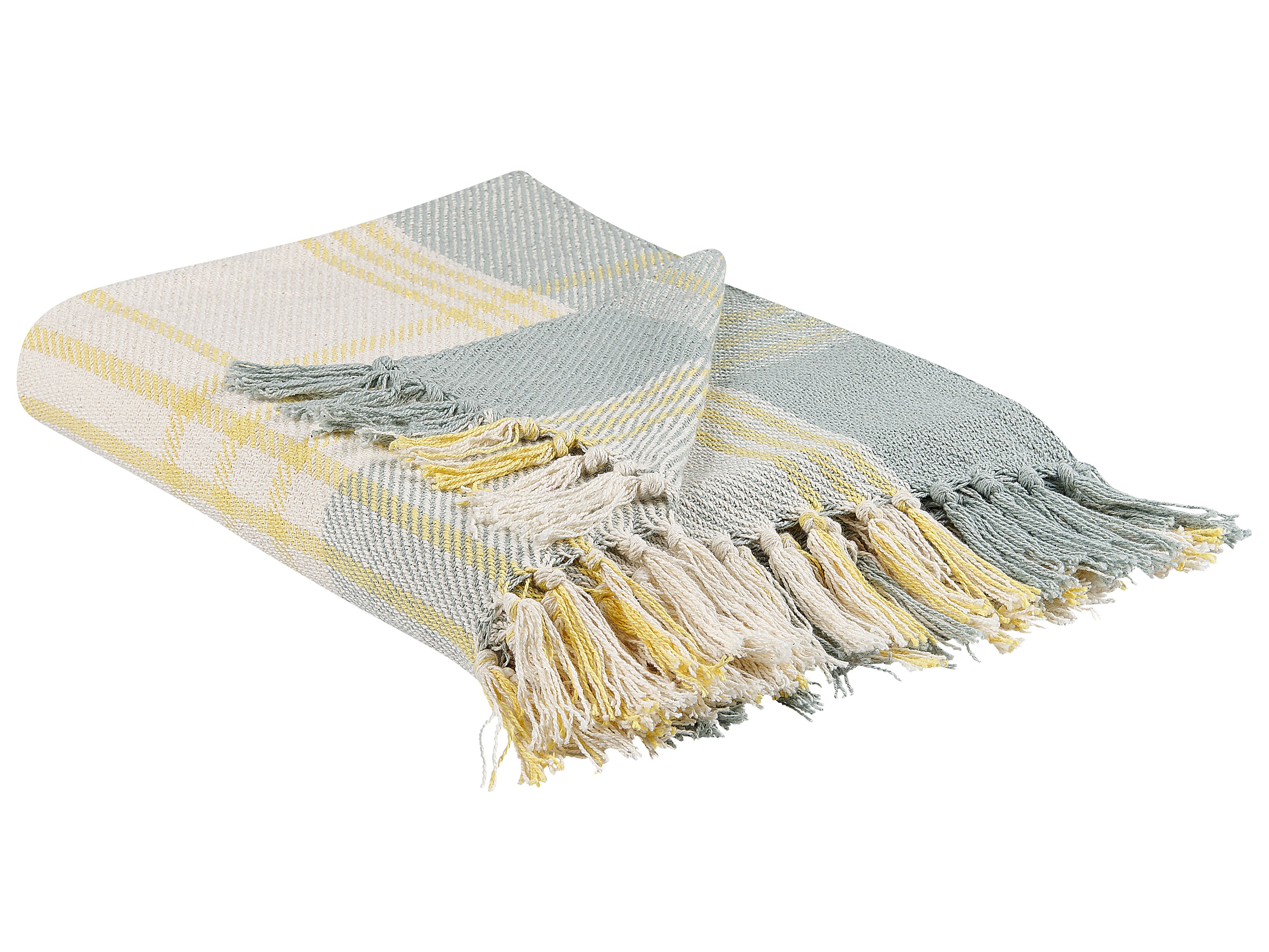 Blanket BETALI Cotton 125 x 150 cm Yellow