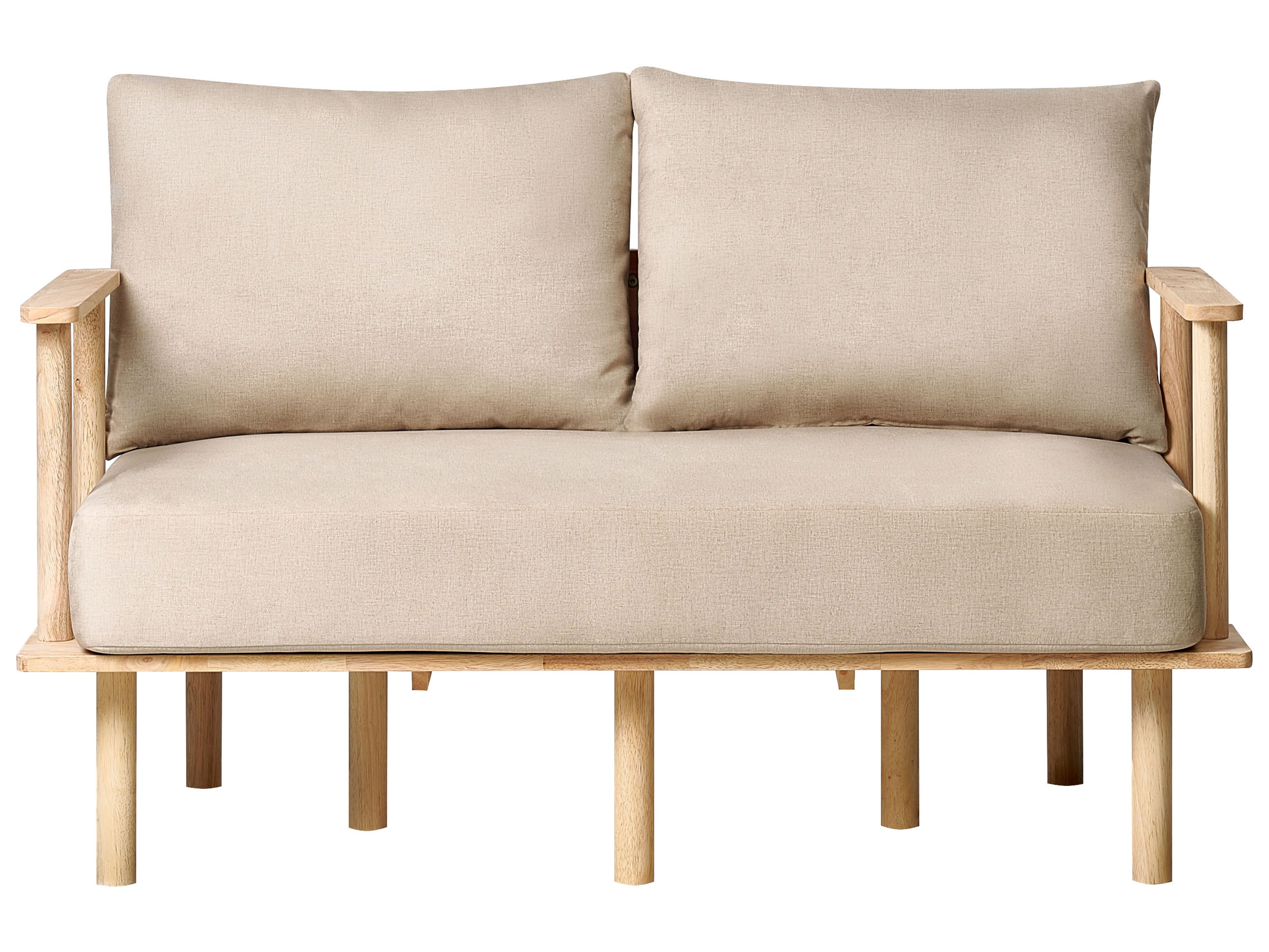 Sofa 2 Seater ASKER Fabric Sand Beige
