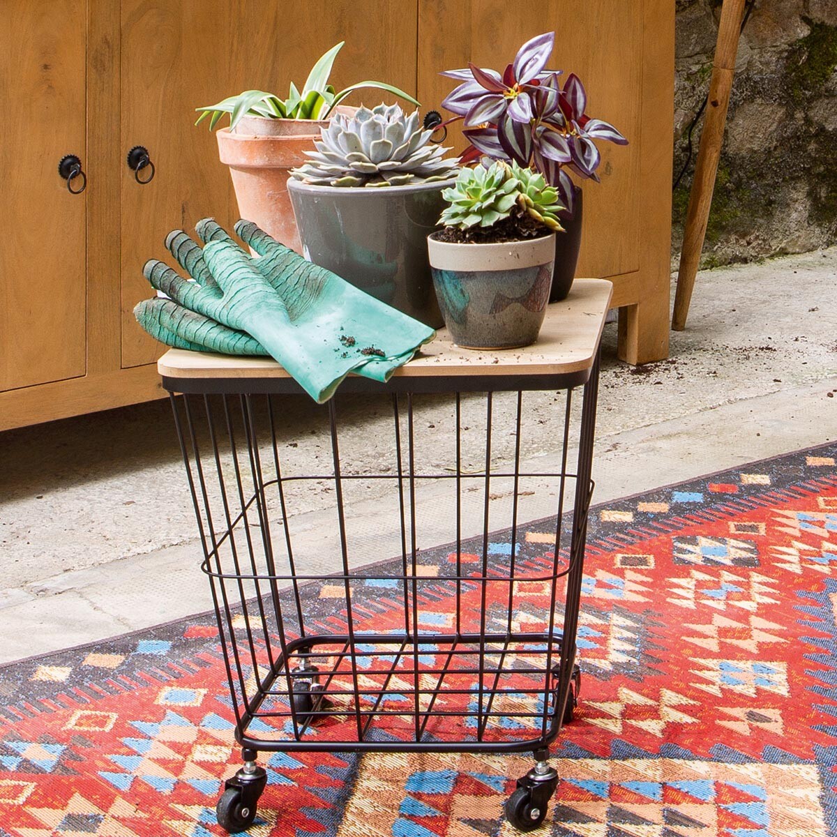 Chest table on wheels "Jordi" 40x39 cm