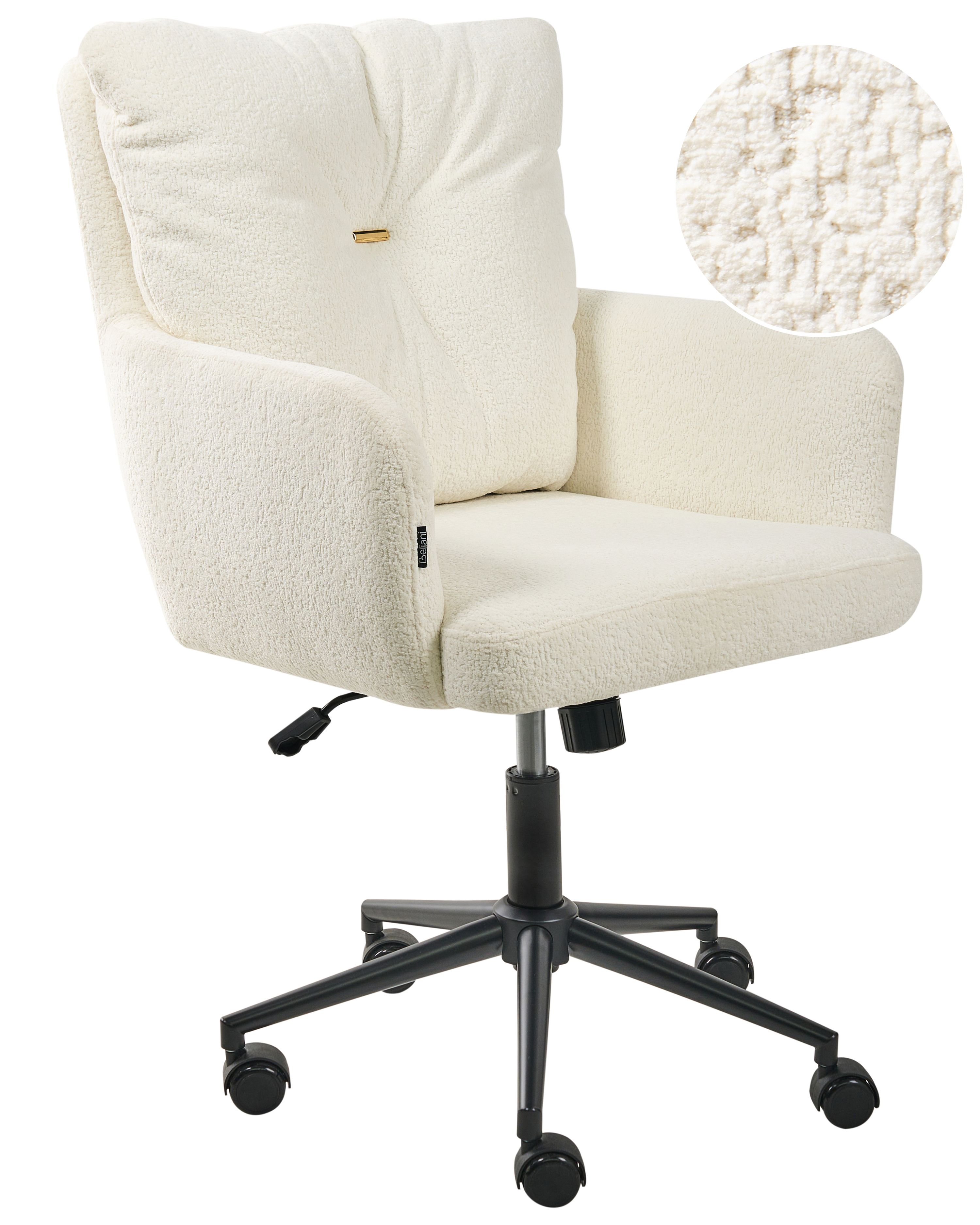 Desk Chair ALPINE Boucle Off-White