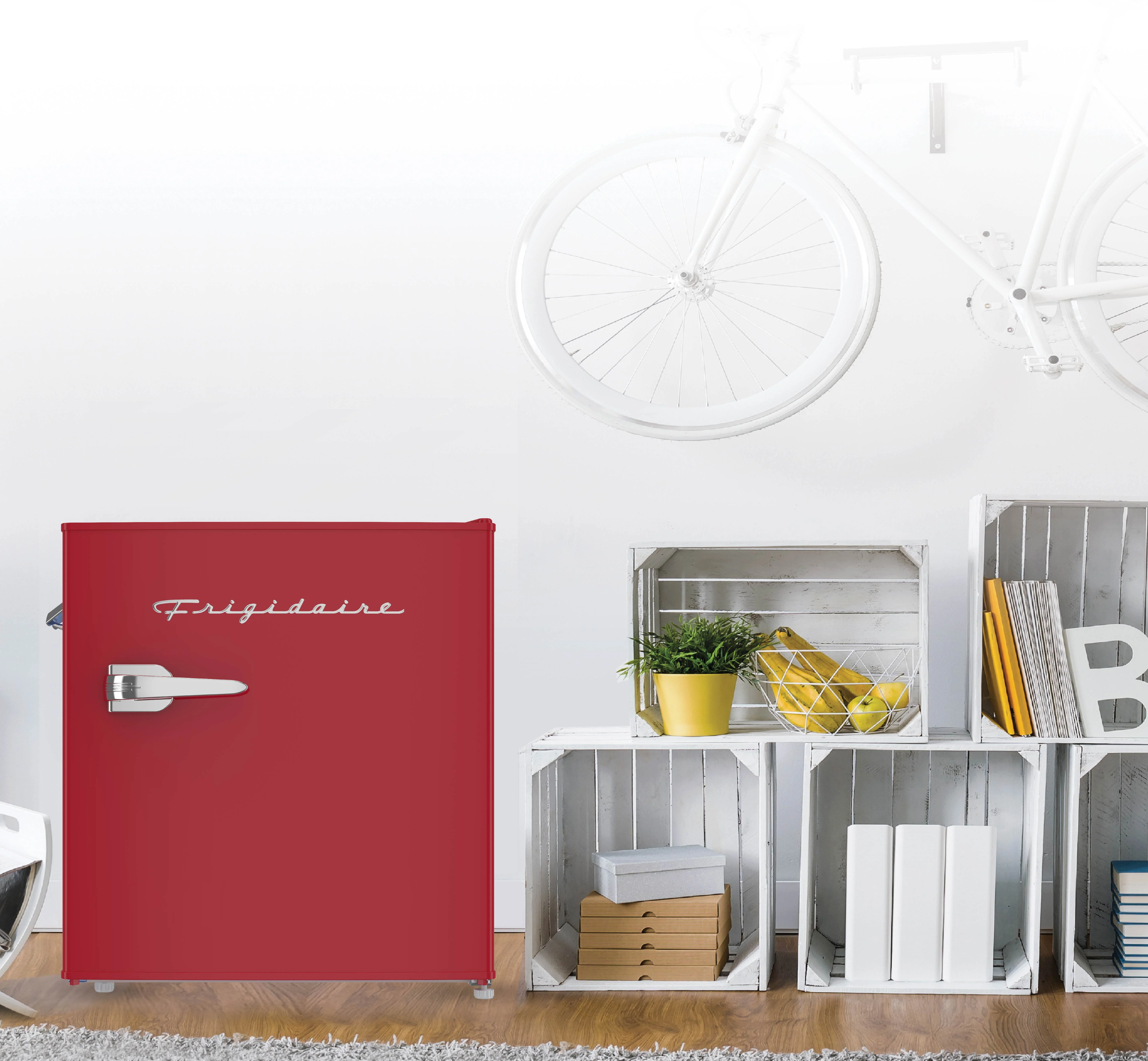 Frigidaire 1.6 Cu ft. Retro Compact Refrigerator with Side Bottle Opener, Coral - Image 57