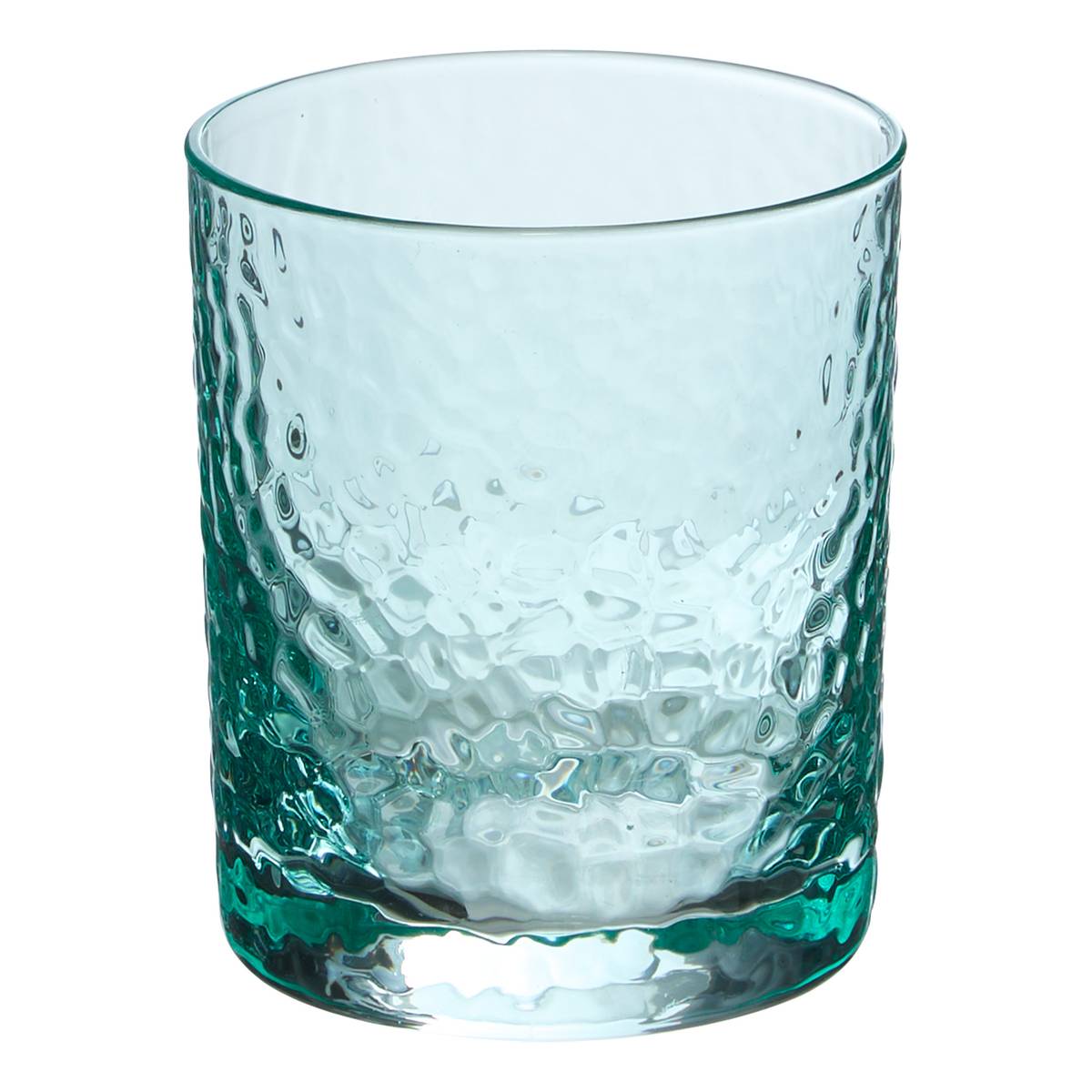 Set of 6 low tumblers "Celia" 310 ml, glass, Green