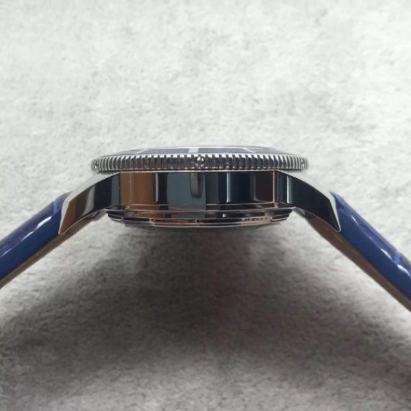 Replica Breitling Super Ocean Heritage Chrono SS Blue Dial SS Leather Strap A7750 - Top club