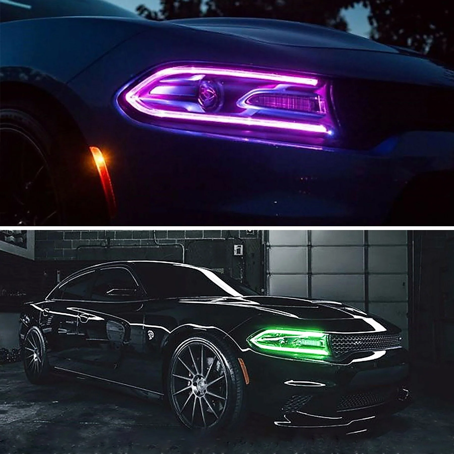 VLAND for Dodge Charger 2011 2012 2013 2014 Dual Beam Projector Headlights Replacement Assembly - Image 25