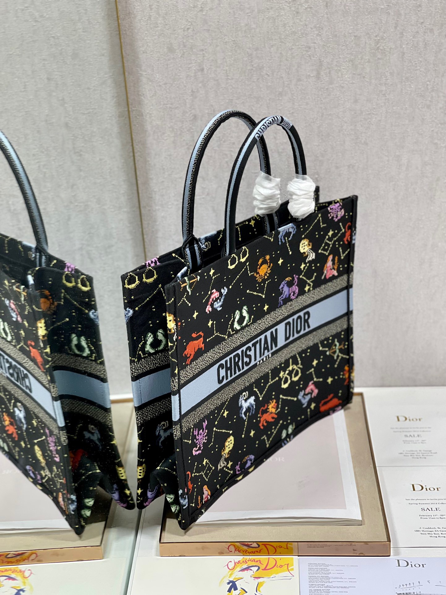 Christian Dior Large Dior Book Tote Black, For Women, Women’s Handbags 16.5in/42cm CD1:1High-quality replica