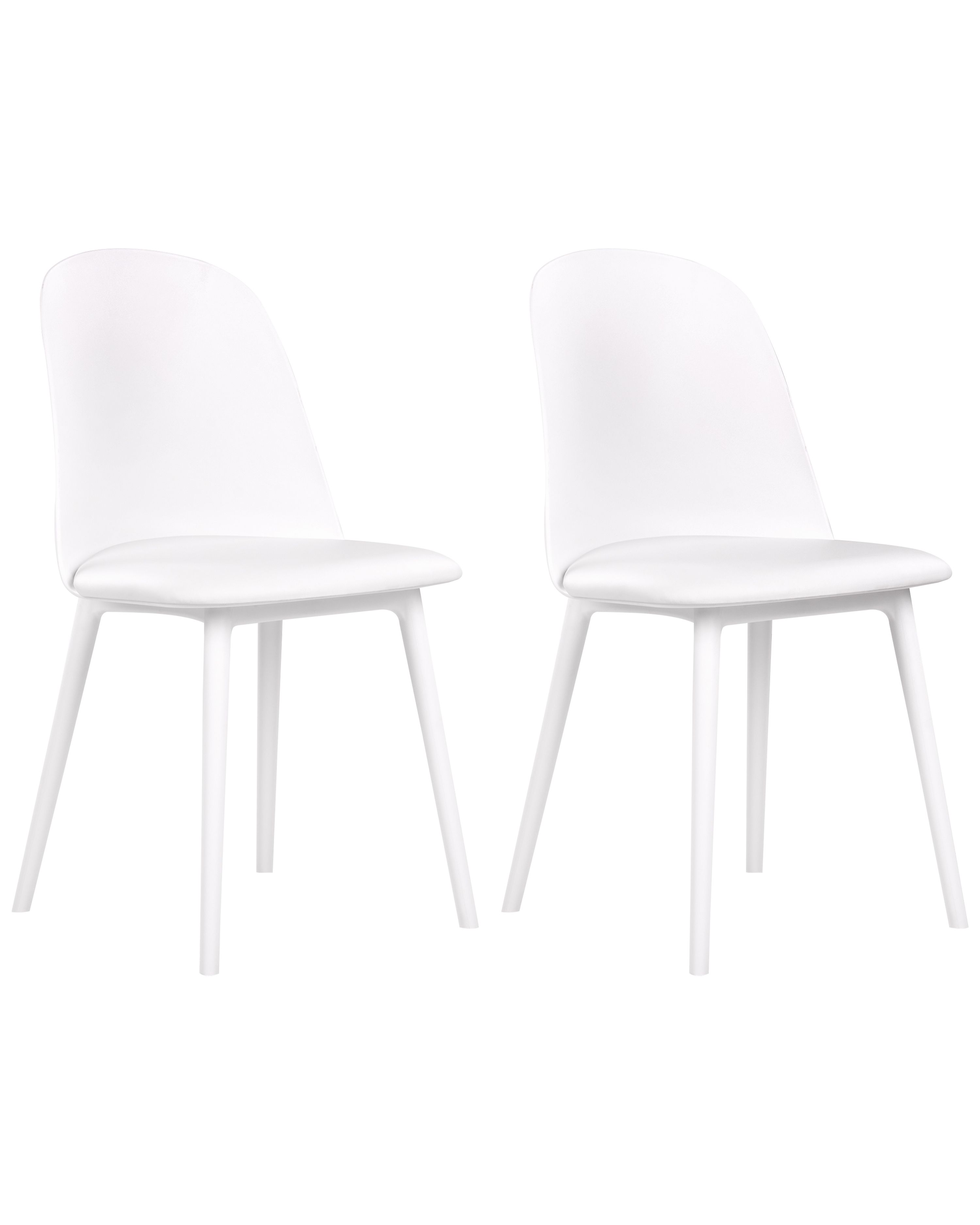 Set of 2 Dining Chairs FOMBY White