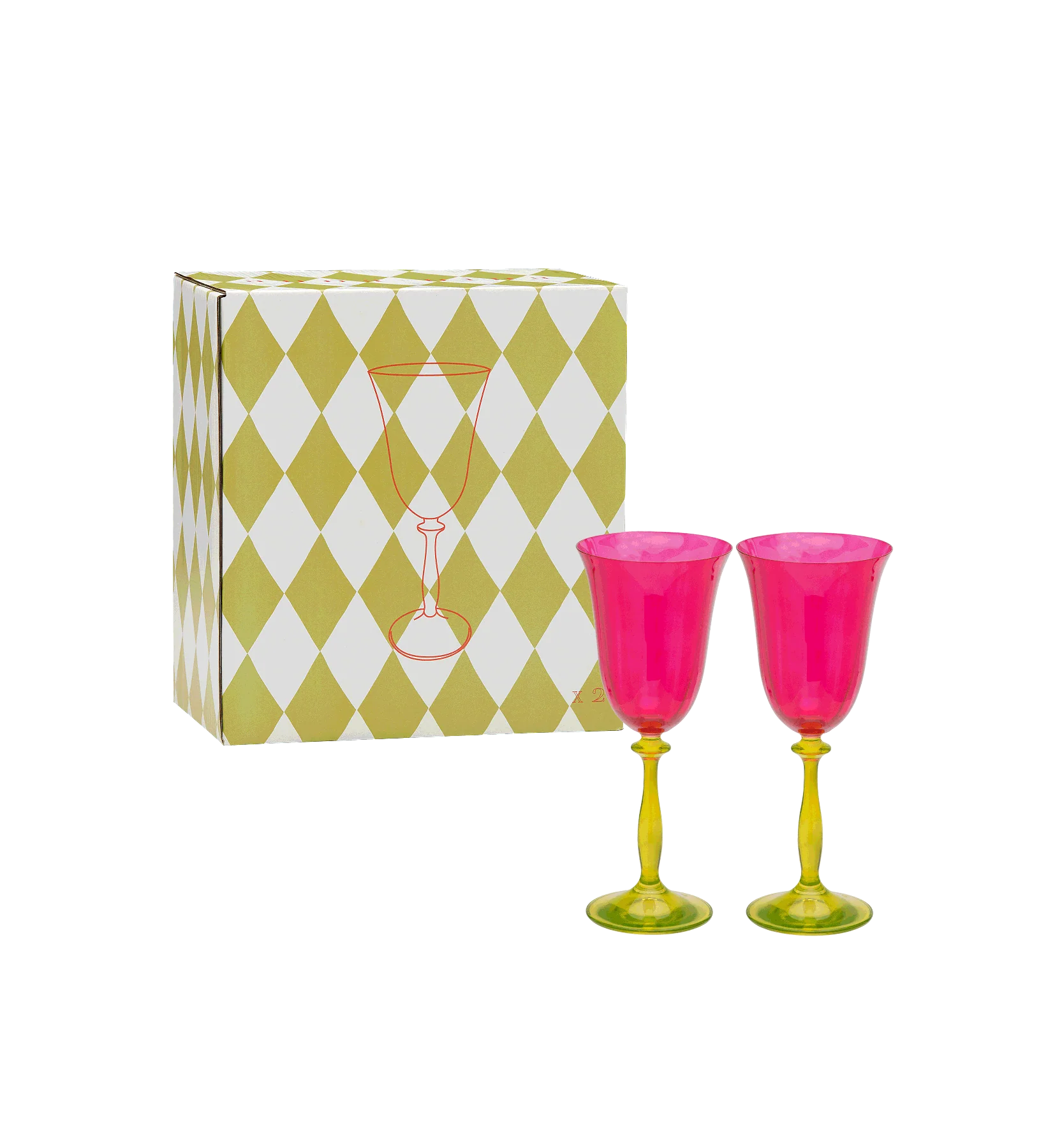 Gardenia Optic Wine Glass Set of 2