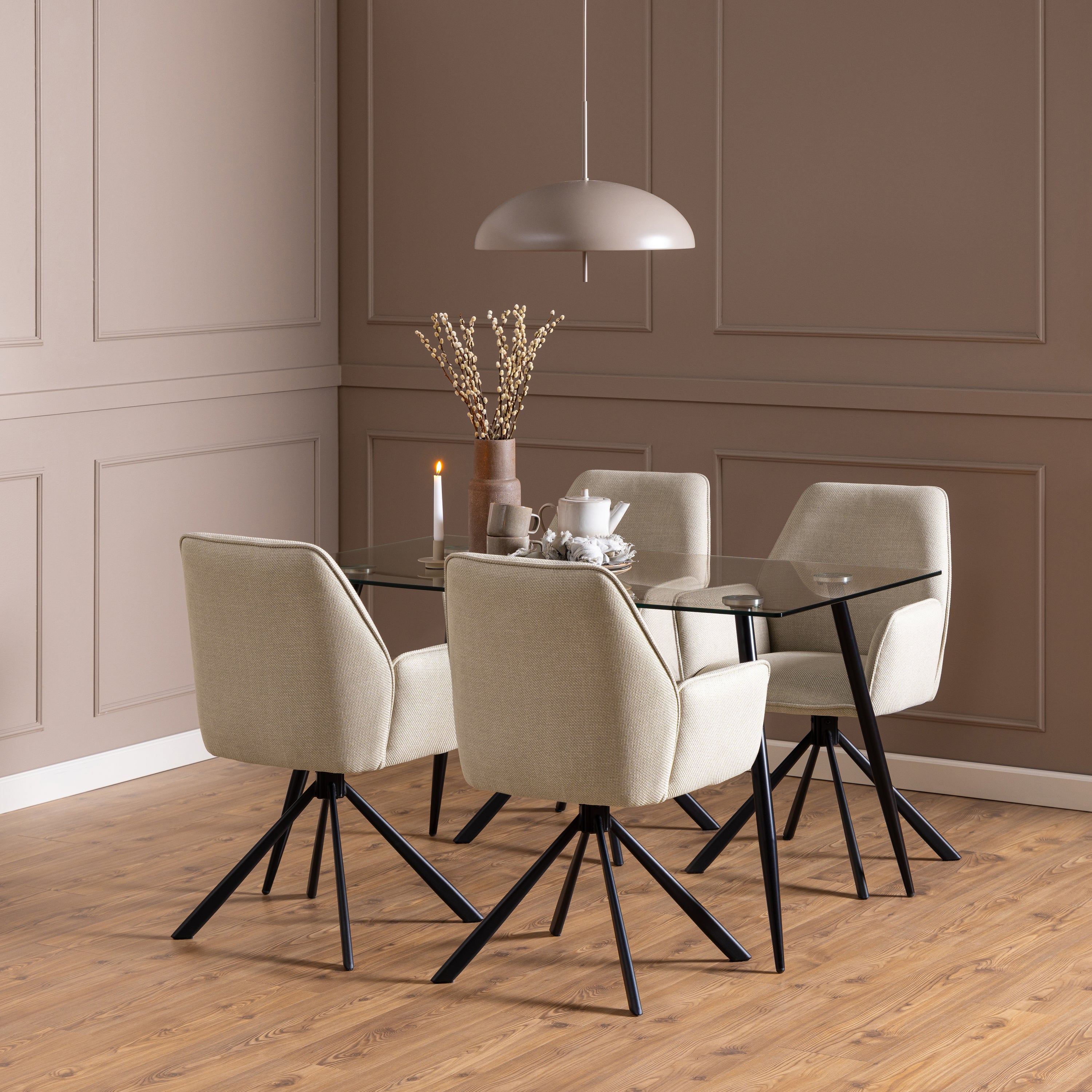 Blokker Buffy Draaibare Eetkamerstoel - Beige