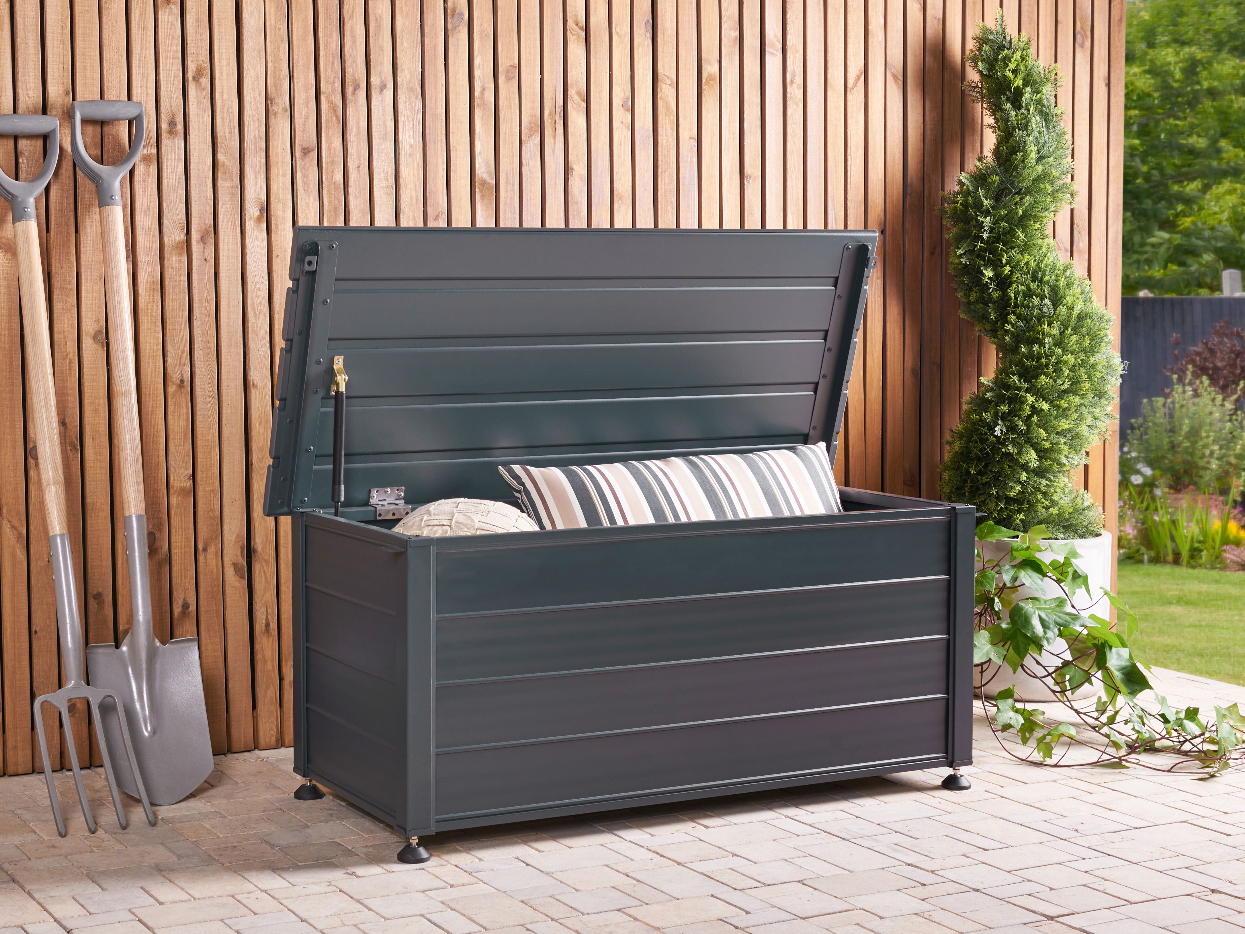 Storage Box CAMPALTO 113 cm 50 cm Dark Grey