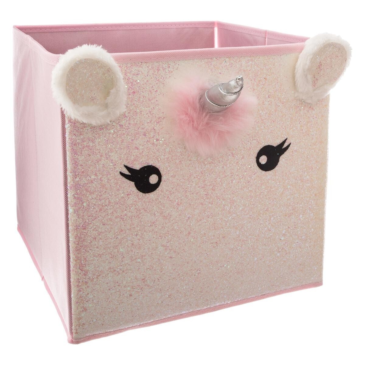 Storage bin "Unicorn" Pink, 29x29 cm