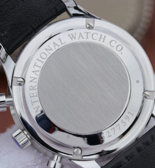 Replica IWC ZF Portuguese Chrono IW371447 Diamonds Bezel Leather Strap - Top club
