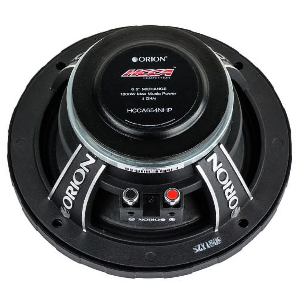 Orion HCCA654NHP 6.5" 1800 Watts Peak 4-Ohm Car Audio Midrange Speakers (Pair) - Image 2