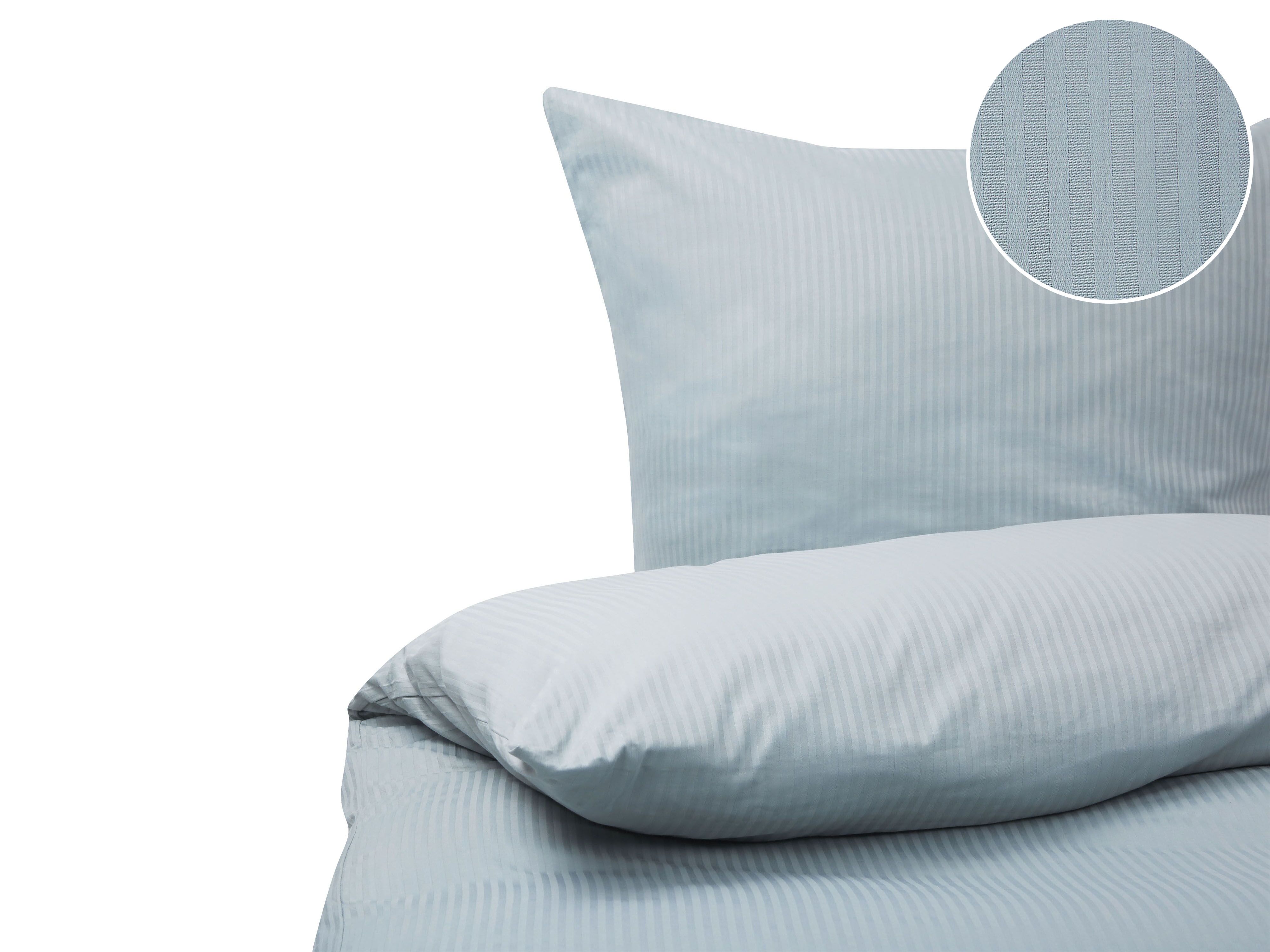Duvet Cover Set AVONDALE Sateen Cotton 220 x 240 cm Grey