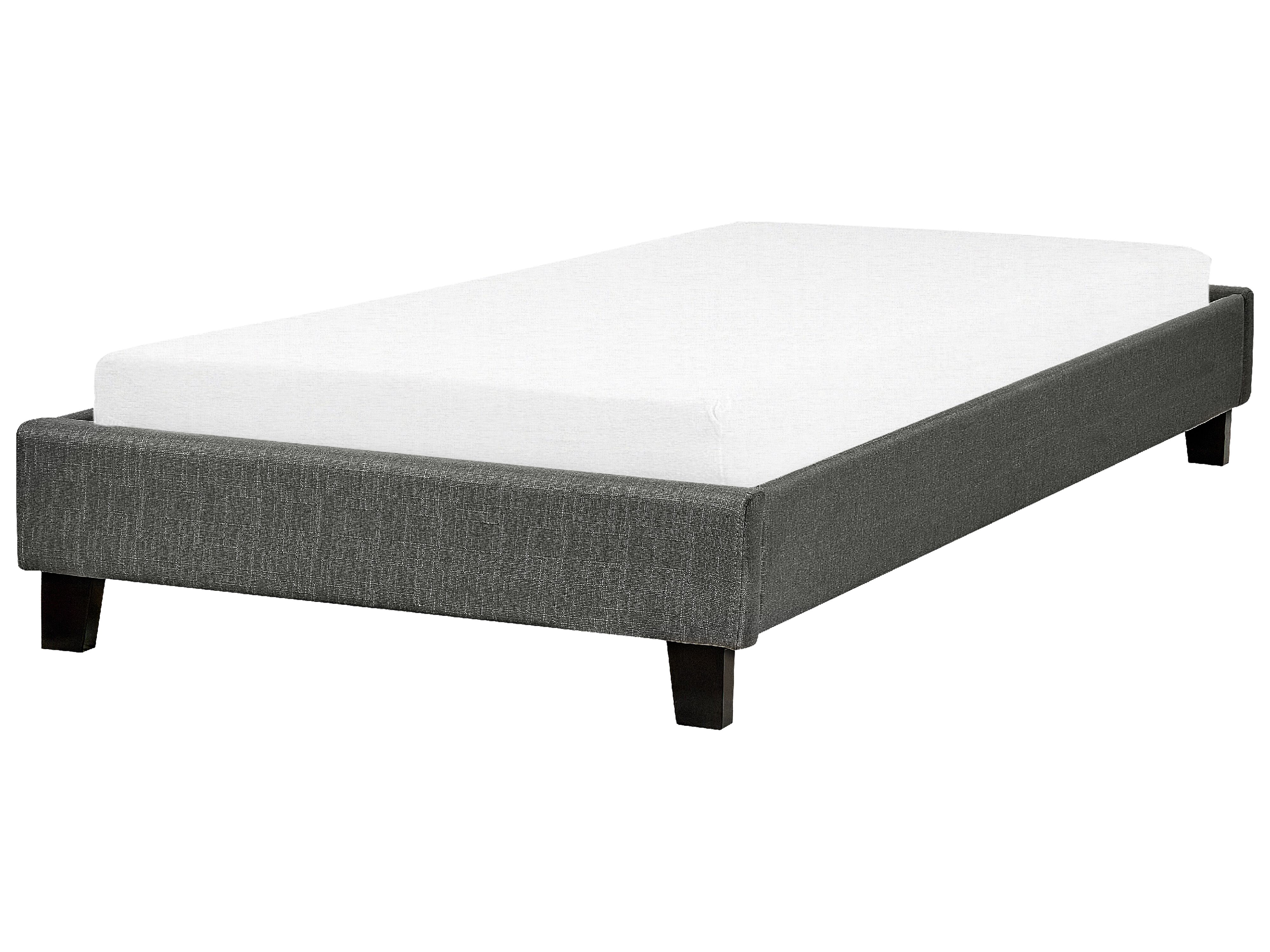 Bed without Headboard Fabric ROANNE 90 x 200 cm (EU Single) Grey