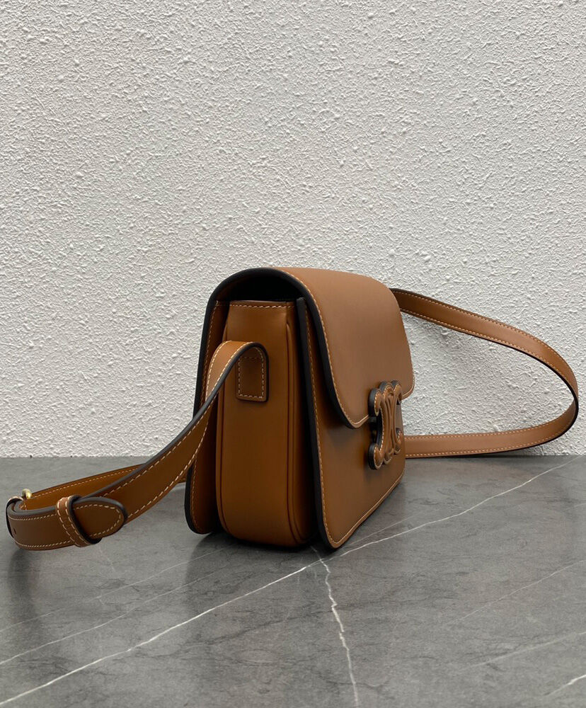 Celine Classique Cuir Triomphe Bag In Natural Calfskin Coffee1:1High-quality replica