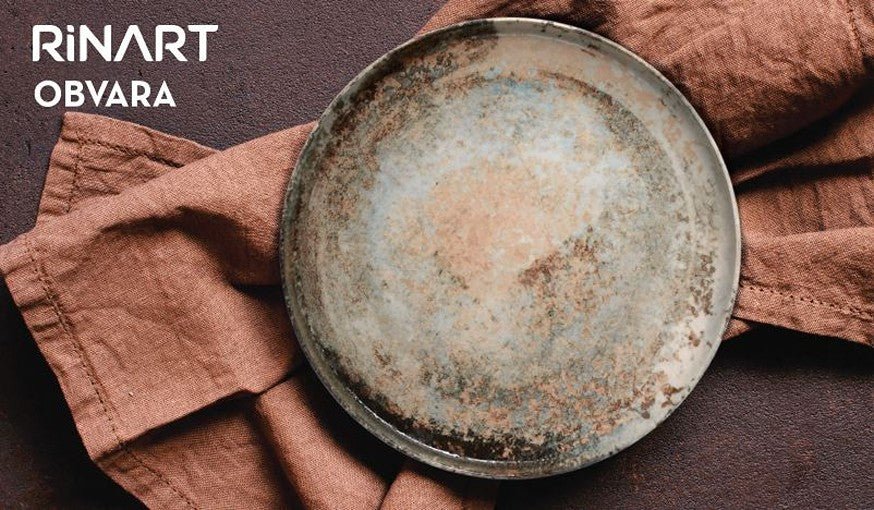 Rinart Dinerbord - Obvara - Porselein - 26 cm - set van 6