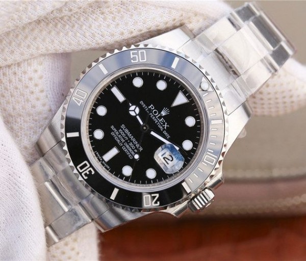 Replica Rolex Submariner 116610 LN Black Ceramic VRF SS Bracelet A2836 - Elite Watch Atelier