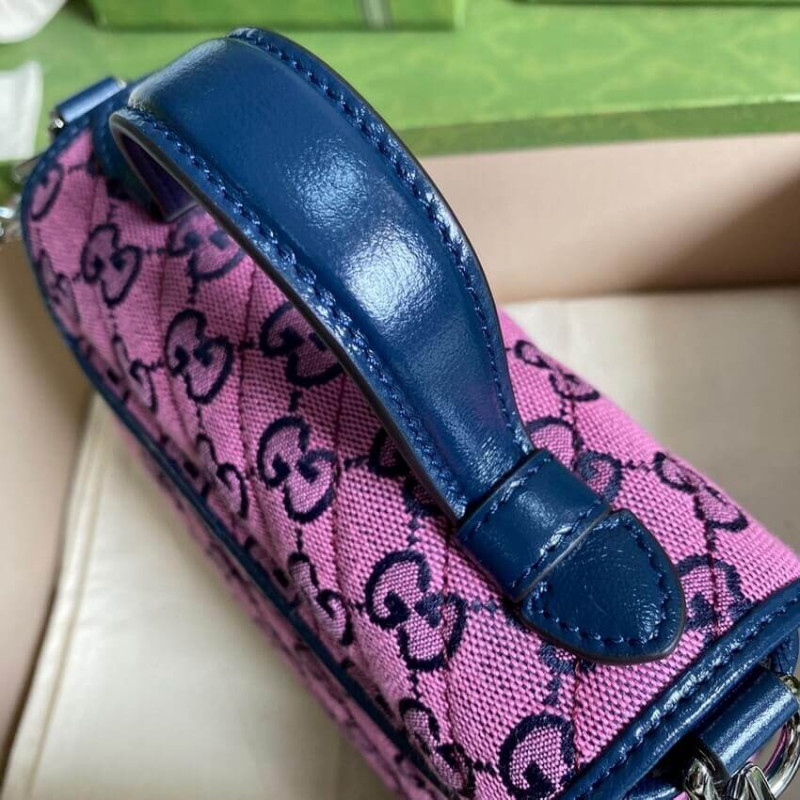 Replica Gucci Gg Marmont Multicolor Mini Top Handle Bag 5835711:1High-quality replica