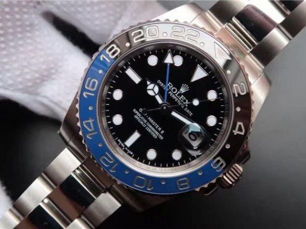 Replica Rolex GMT-Master II 116710 BLNR Black/Blue Ceramic Noob A3186 - Elite Watch Atelier