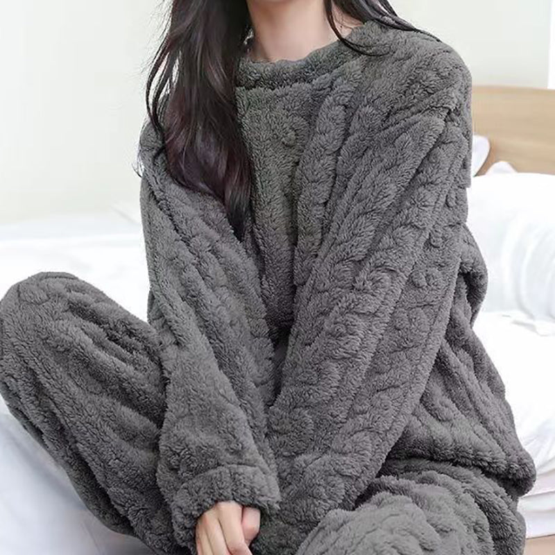 VelvetWarmte | Luxe Geribbelde Fluwelen Pyjama Set voor de Herfst