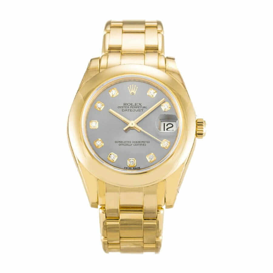 Rolex Pearl Master 81208 Gold   Diamond Dial Replica - Elite Watch Atelier