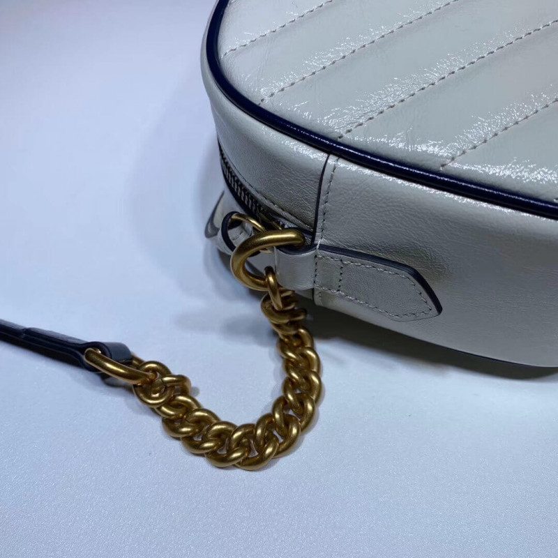 Replica Gucci Gg Marmont Small Shoulder Bag 447632 White1:1High-quality replica