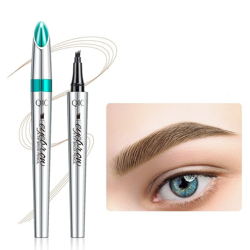 Waterdichte 3D Microblading Wenkbrauwpen met 4 Punten voor Natuurlijke Wenkbrauwvormgeving – Langdurig en Pijnvrij