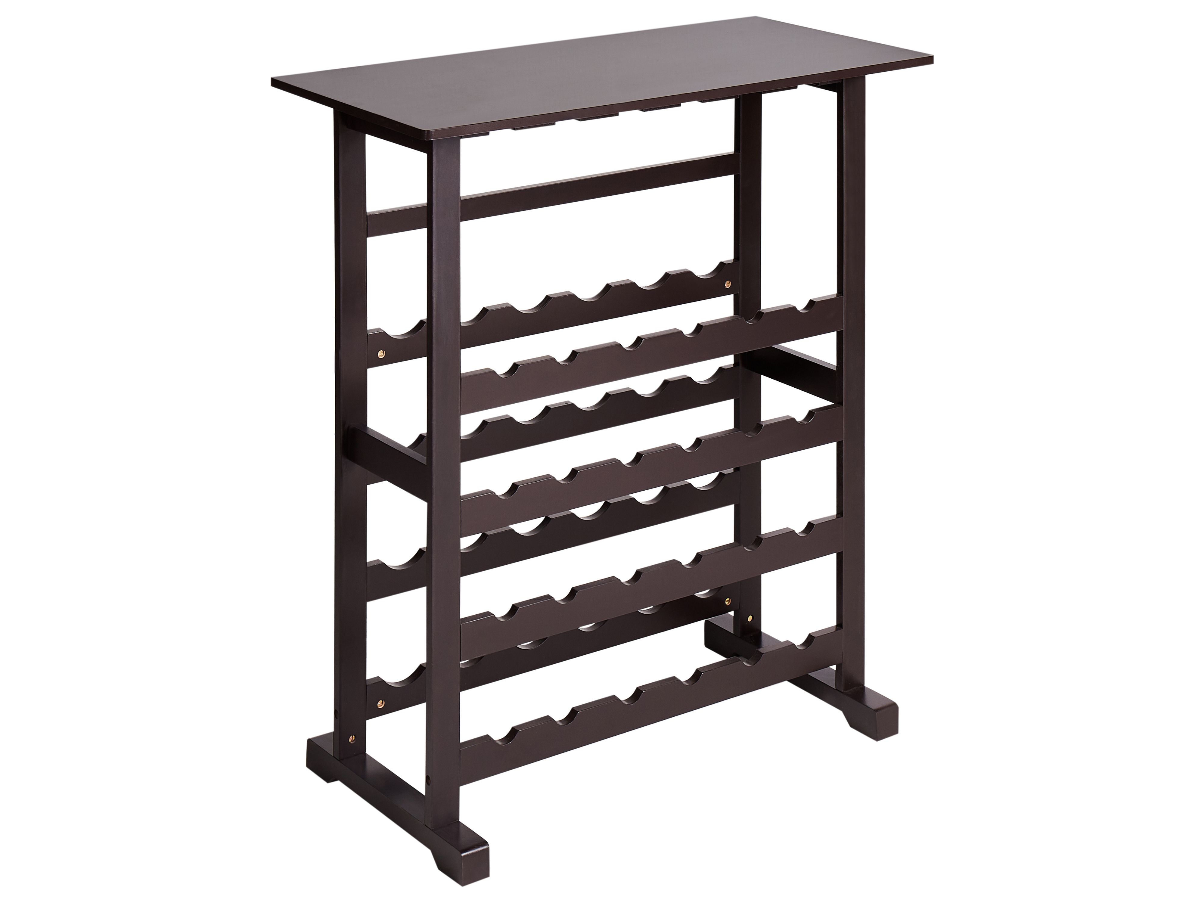 Wine Rack ROWLEY Dark Brown