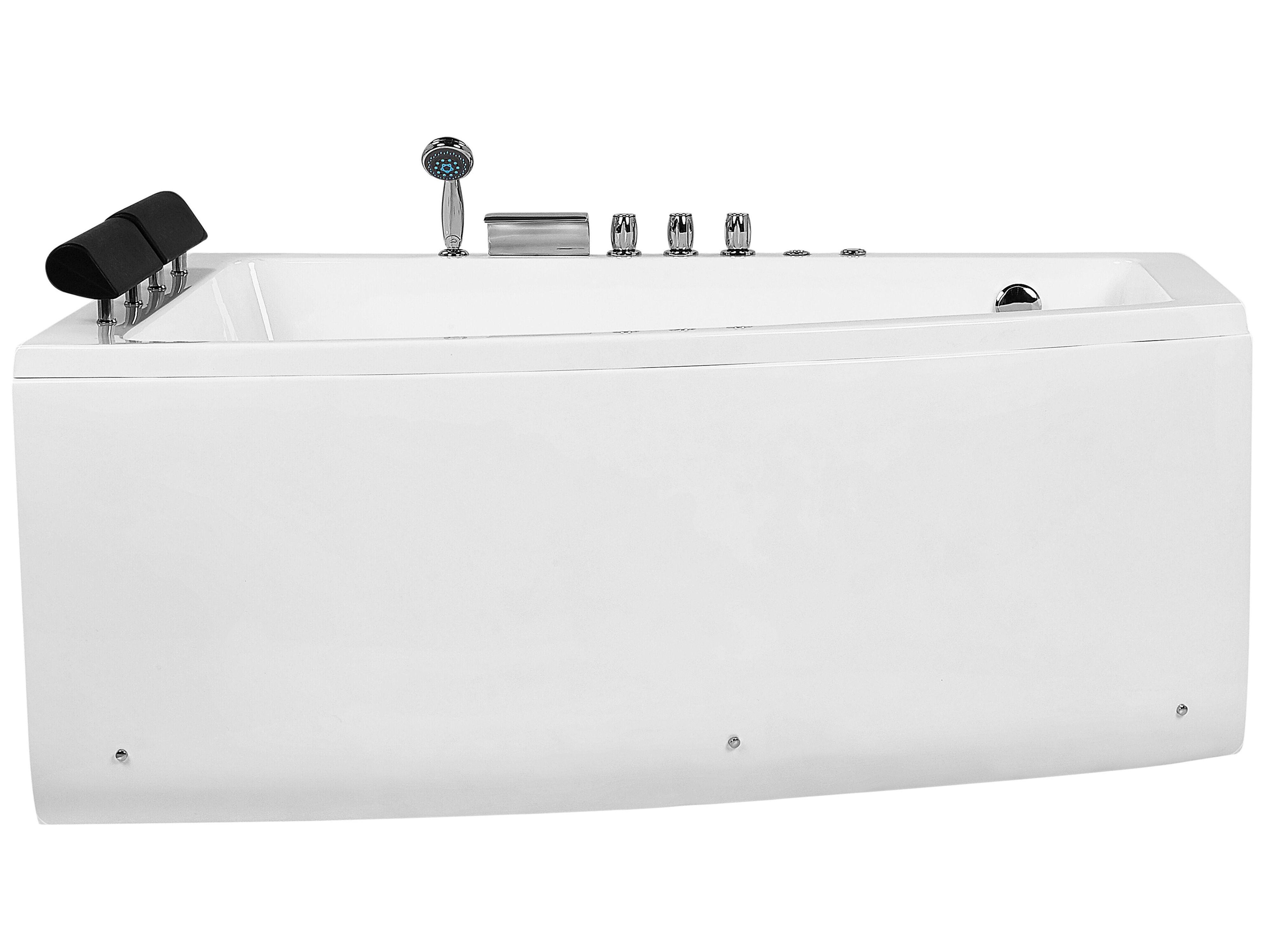 Corner Hot Tub with LED SERRANA Right Hand 1820 x 1210 mm White