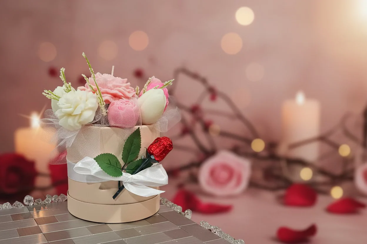 Valentine's Day Candle Bouquet